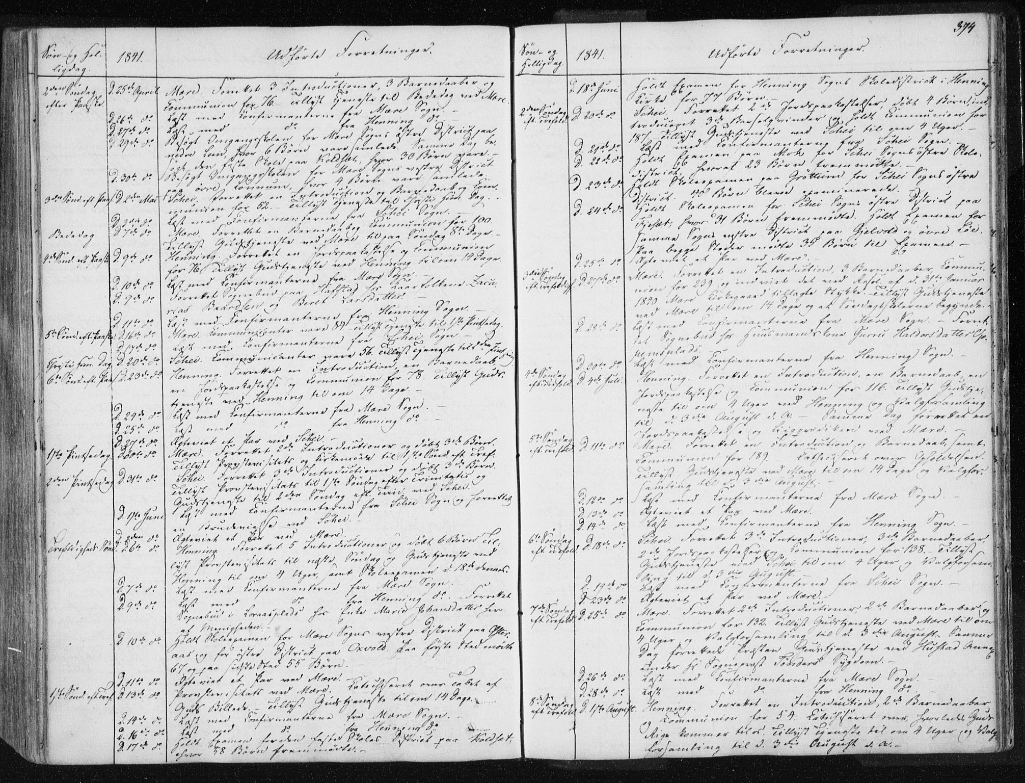 Ministerialprotokoller, klokkerbøker og fødselsregistre - Nord-Trøndelag, SAT/A-1458/735/L0339: Parish register (official) no. 735A06 /1, 1836-1848, p. 374