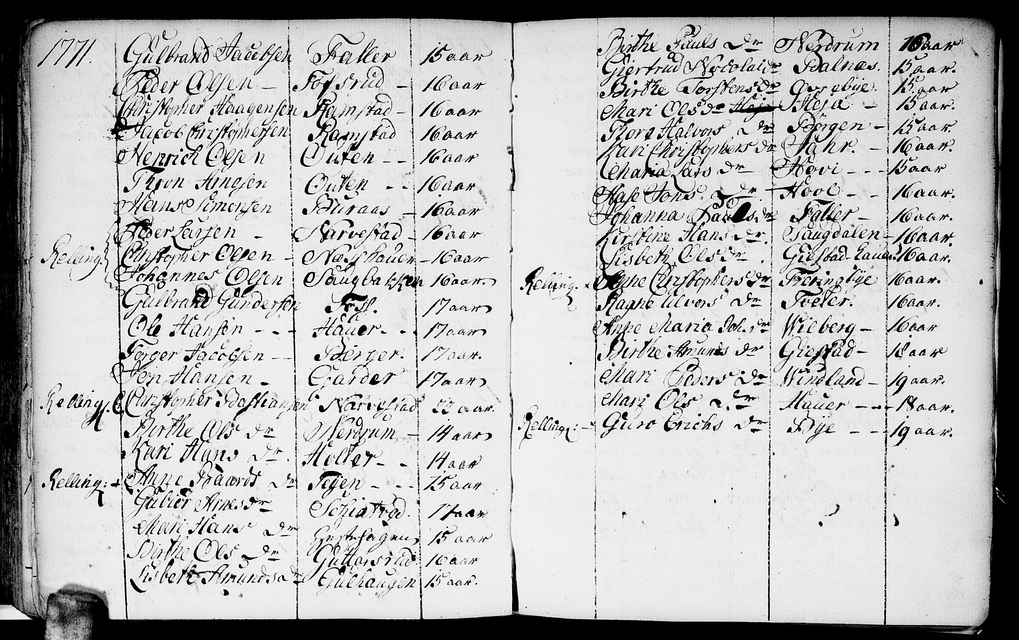 Fet prestekontor Kirkebøker, AV/SAO-A-10370a/F/Fa/L0004: Parish register (official) no. I 4, 1751-1773, p. 187