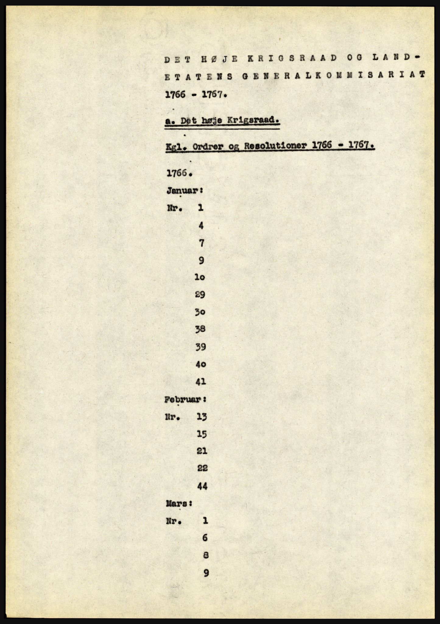 Riksarkivet, Seksjon for eldre arkiv og spesialsamlinger, AV/RA-EA-6797/H/Ha, 1953, p. 1