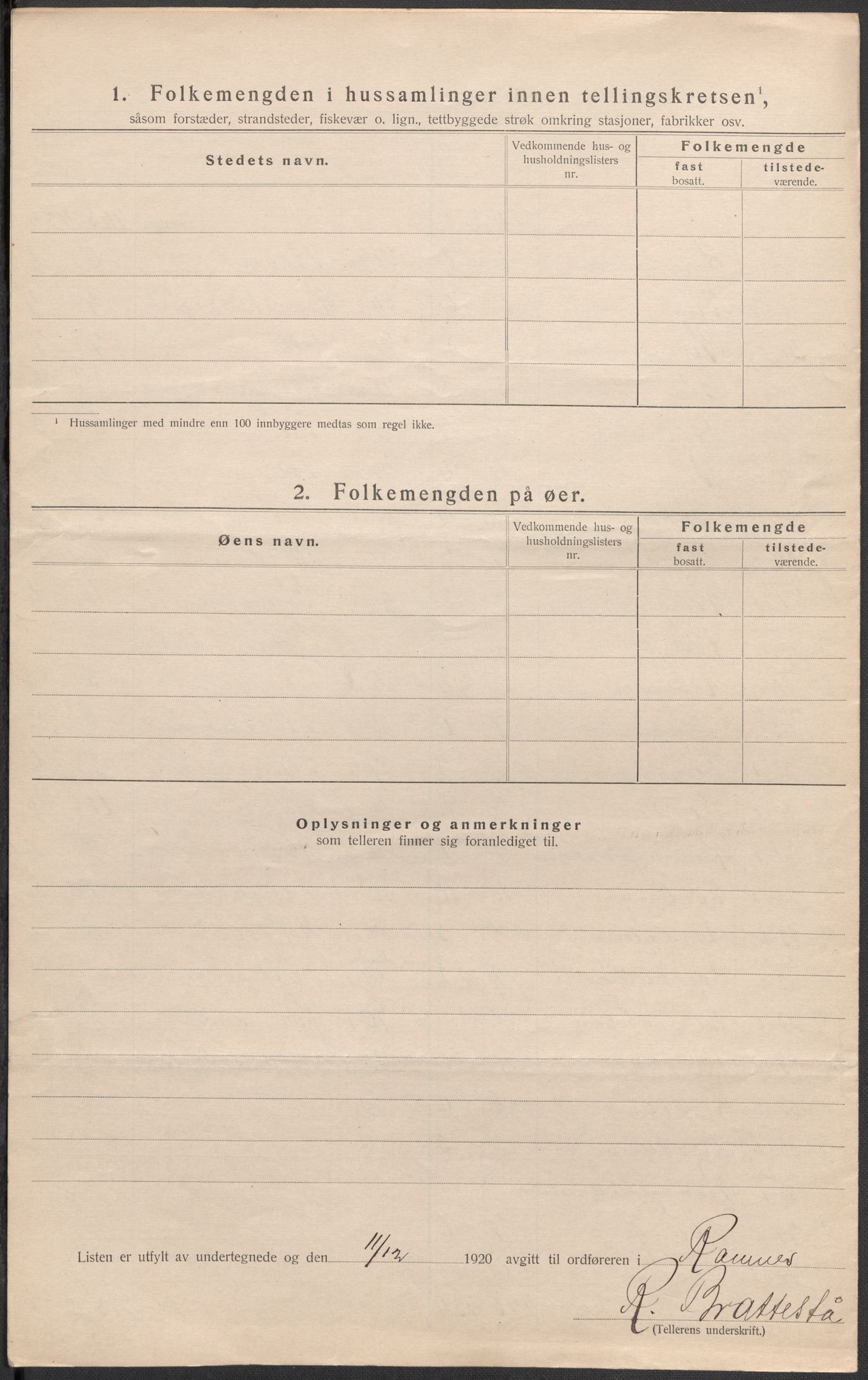 SAKO, 1920 census for Ramnes, 1920, p. 15