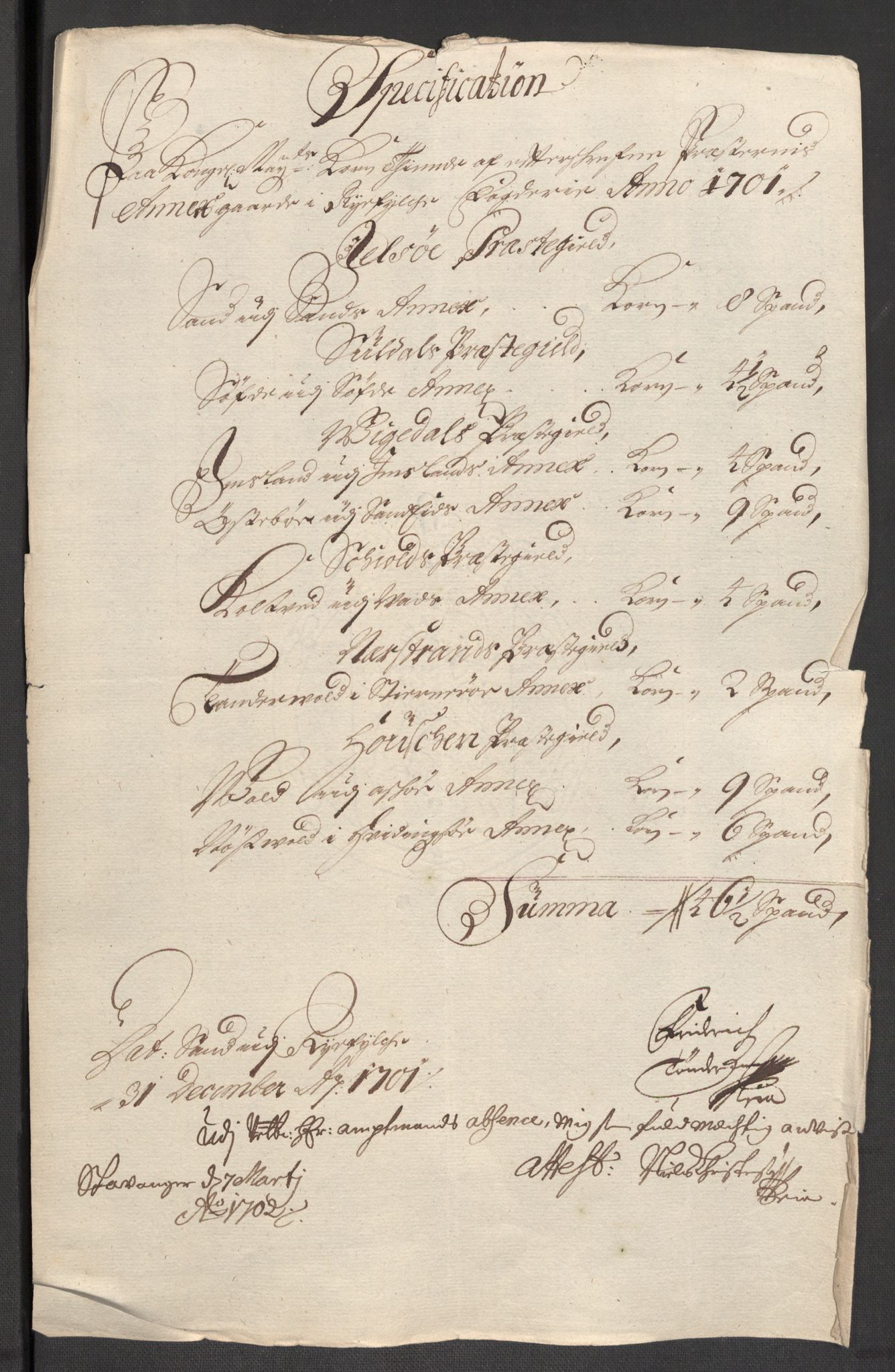 Rentekammeret inntil 1814, Reviderte regnskaper, Fogderegnskap, RA/EA-4092/R47/L2859: Fogderegnskap Ryfylke, 1701-1702, p. 75