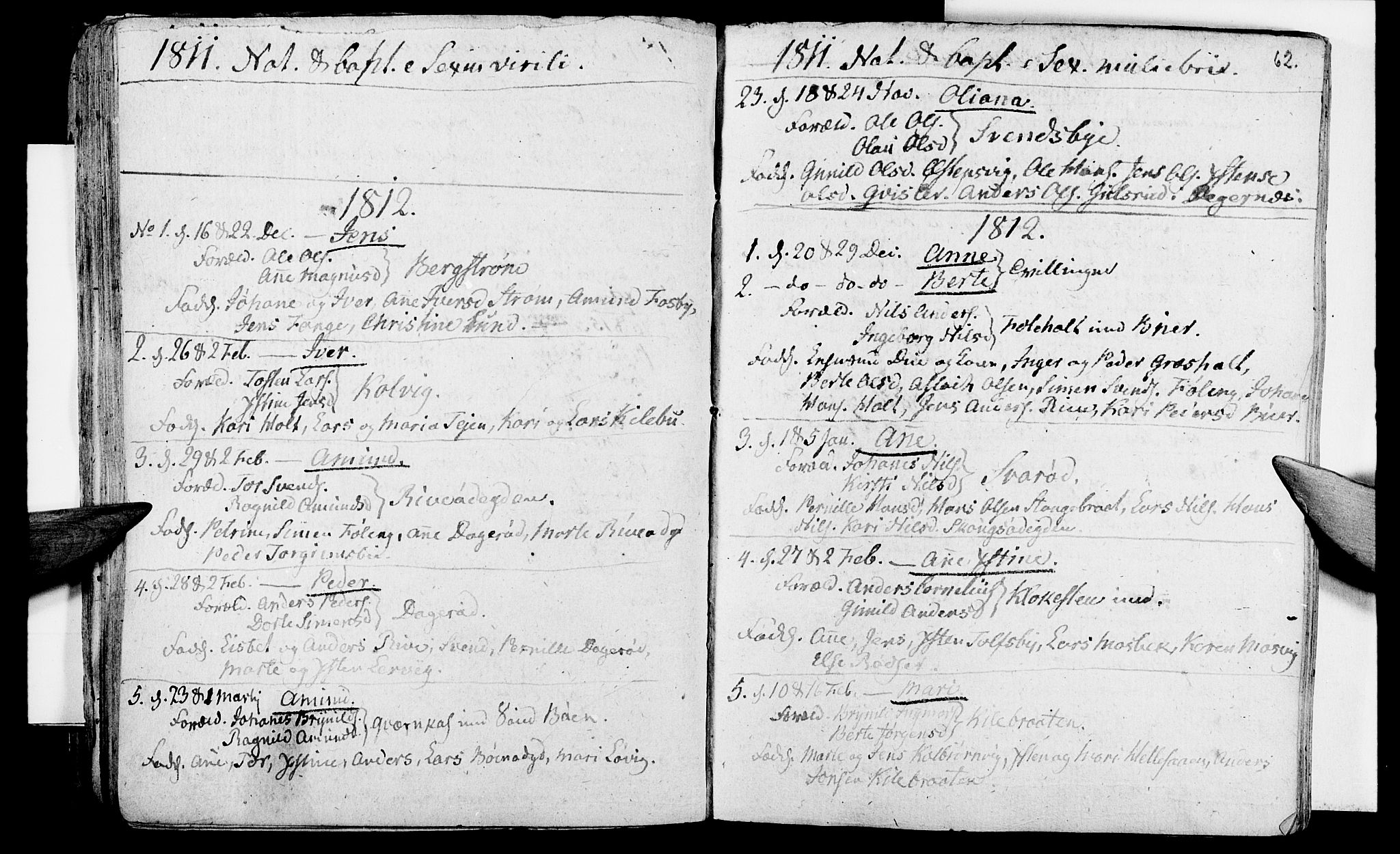 Aremark prestekontor Kirkebøker, SAO/A-10899/F/Fa/L0004: Parish register (official) no. I 4, 1796-1814, p. 62