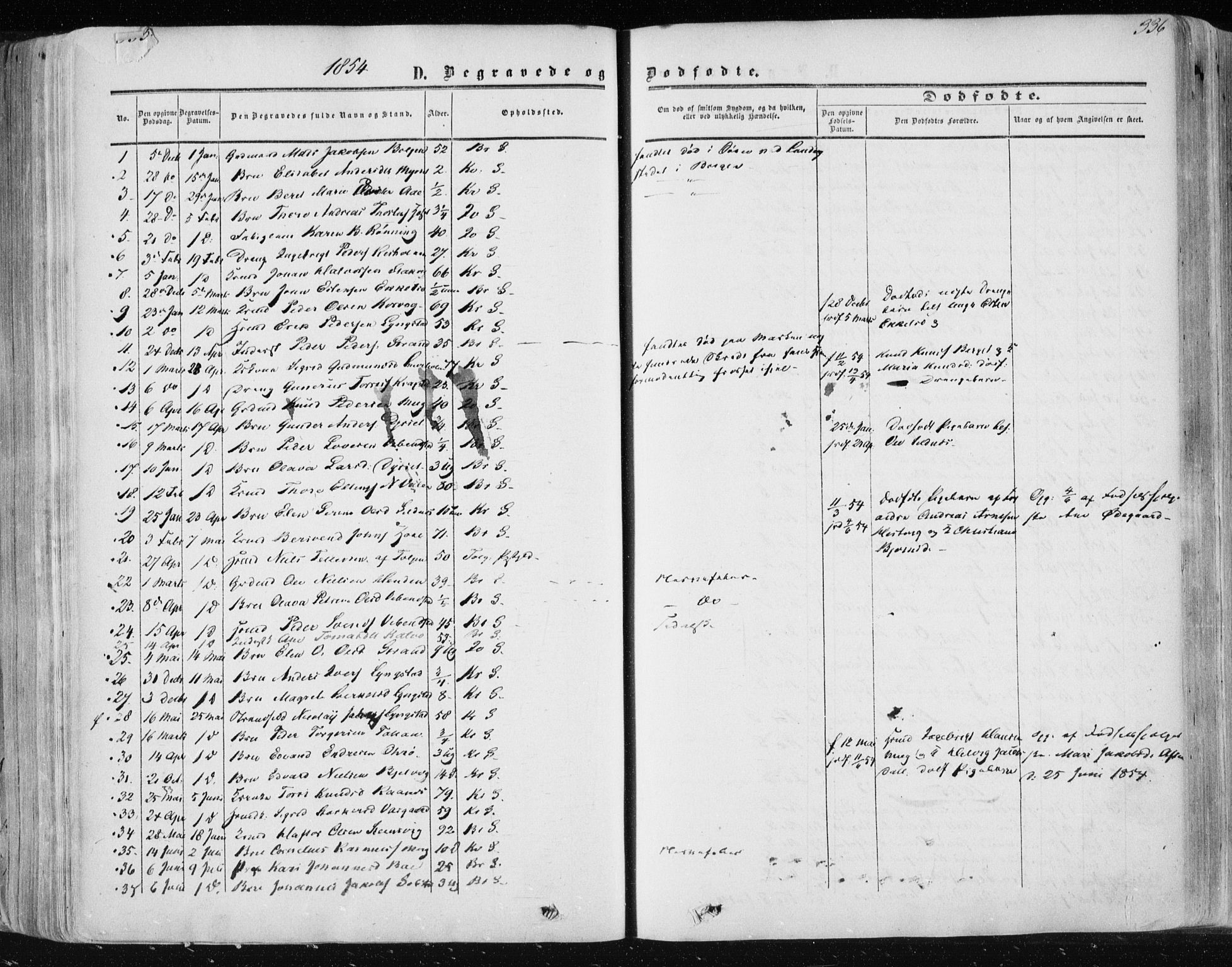 Ministerialprotokoller, klokkerbøker og fødselsregistre - Møre og Romsdal, SAT/A-1454/568/L0804: Parish register (official) no. 568A11, 1854-1868, p. 336