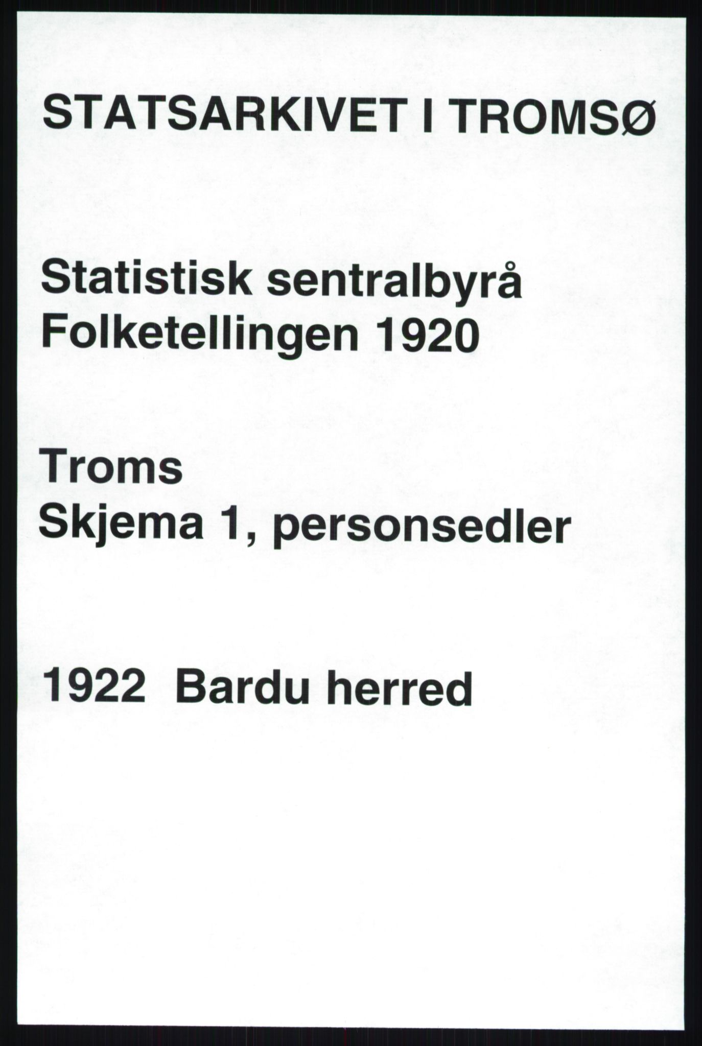 SATØ, 1920 census for Bardu, 1920, p. 625