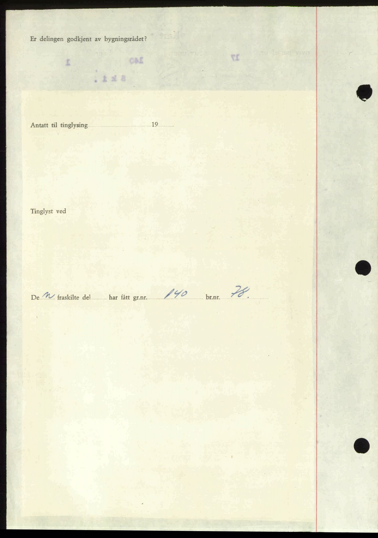 Follo sorenskriveri, SAO/A-10274/G/Ga/Gaa/L0085: Mortgage book no. I 85, 1948-1948, Diary no: : 3883/1948