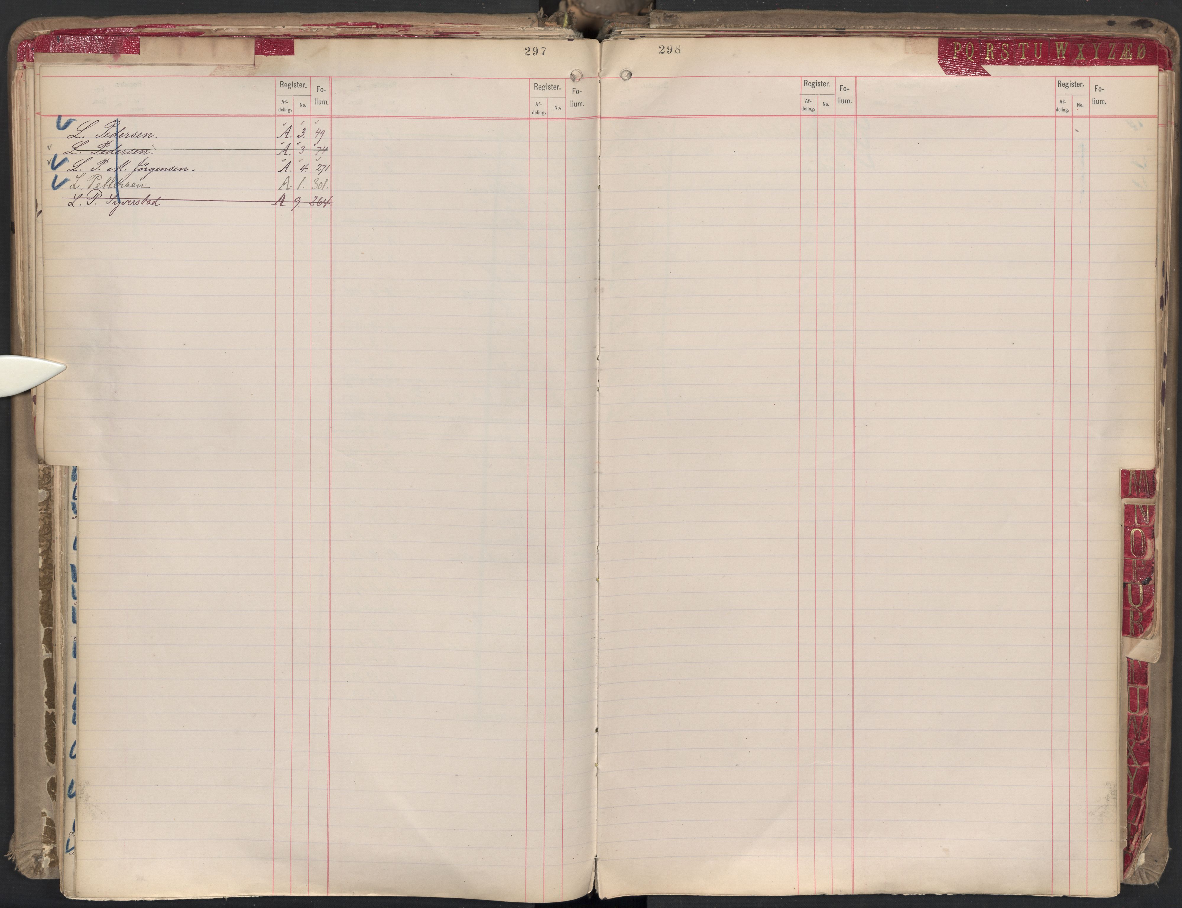 Oslo byfogd avd. II, AV/SAO-A-10942/G/Ga/Gaa/L0001: Firmaregister: A 1-15, B 1-4, C 1, 1890, p. 297-298