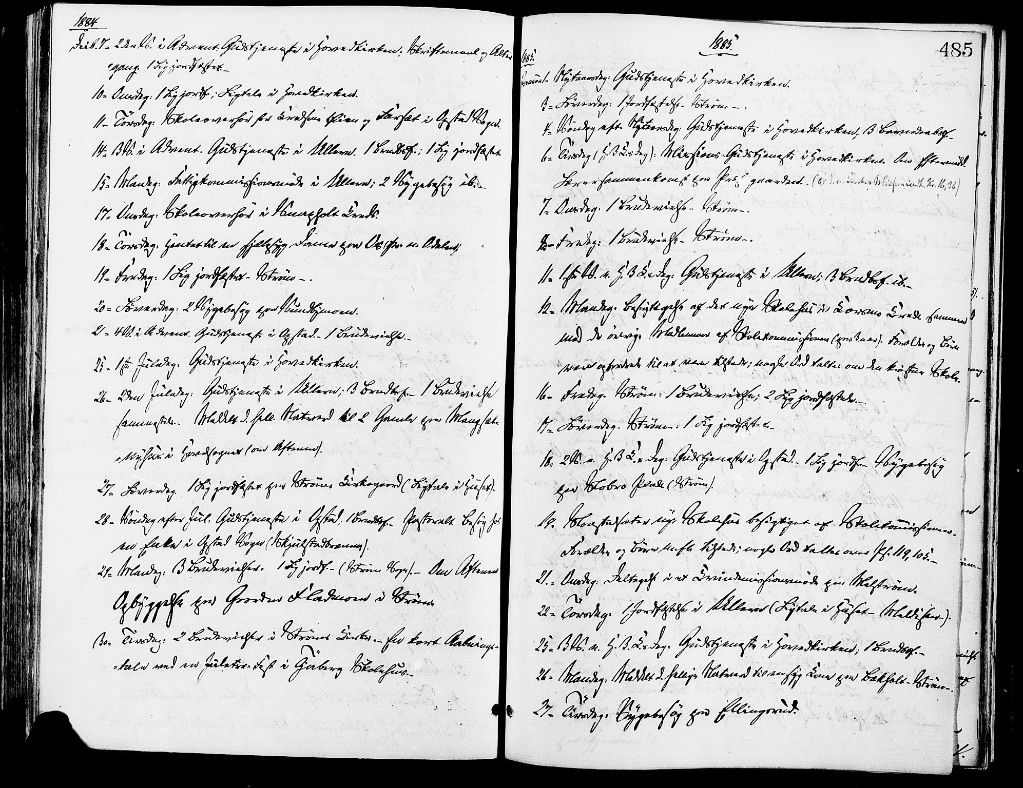 Sør-Odal prestekontor, AV/SAH-PREST-030/H/Ha/Haa/L0005: Parish register (official) no. 5, 1876-1885, p. 485