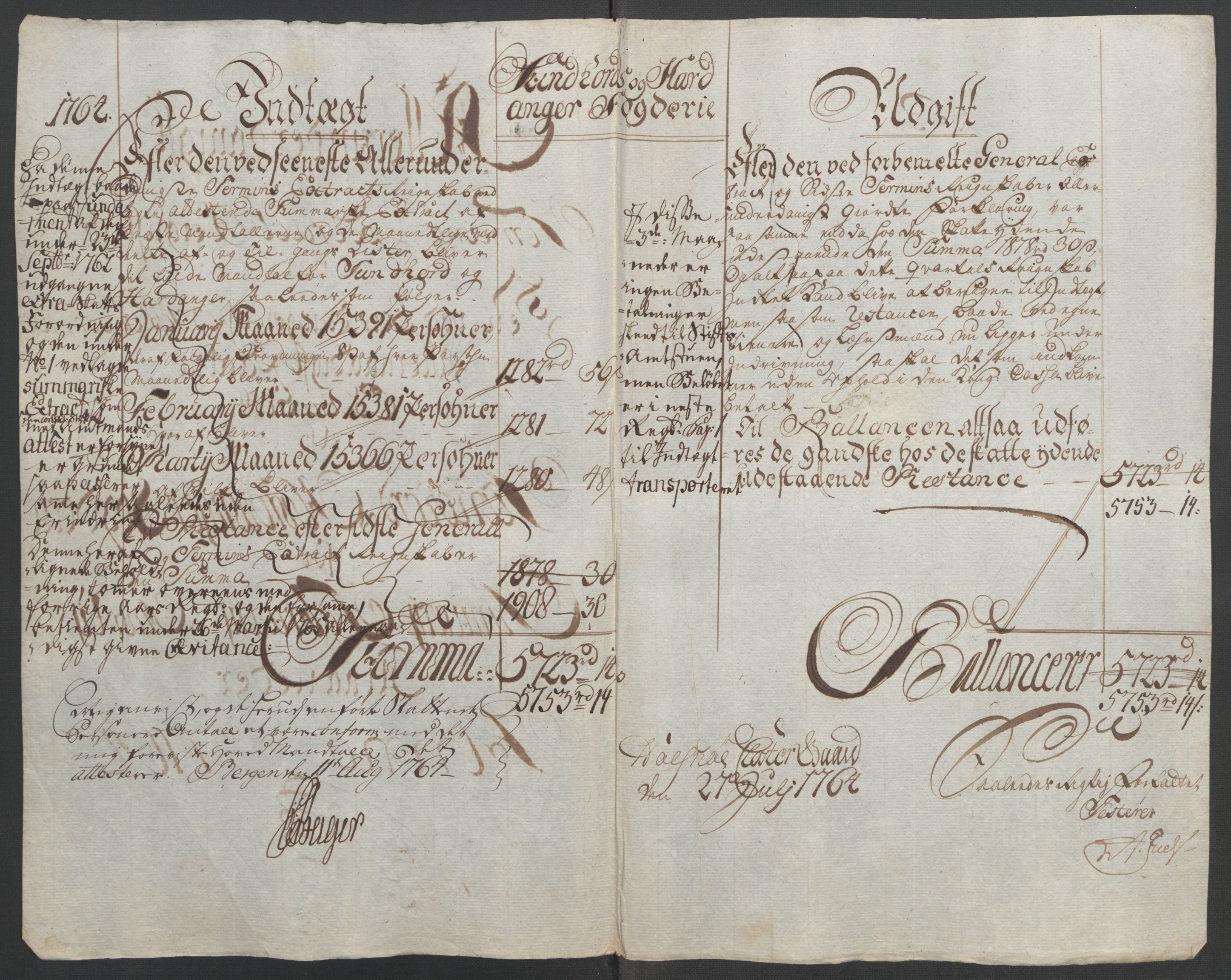 Rentekammeret inntil 1814, Reviderte regnskaper, Fogderegnskap, AV/RA-EA-4092/R48/L3136: Ekstraskatten Sunnhordland og Hardanger, 1762-1772, p. 58