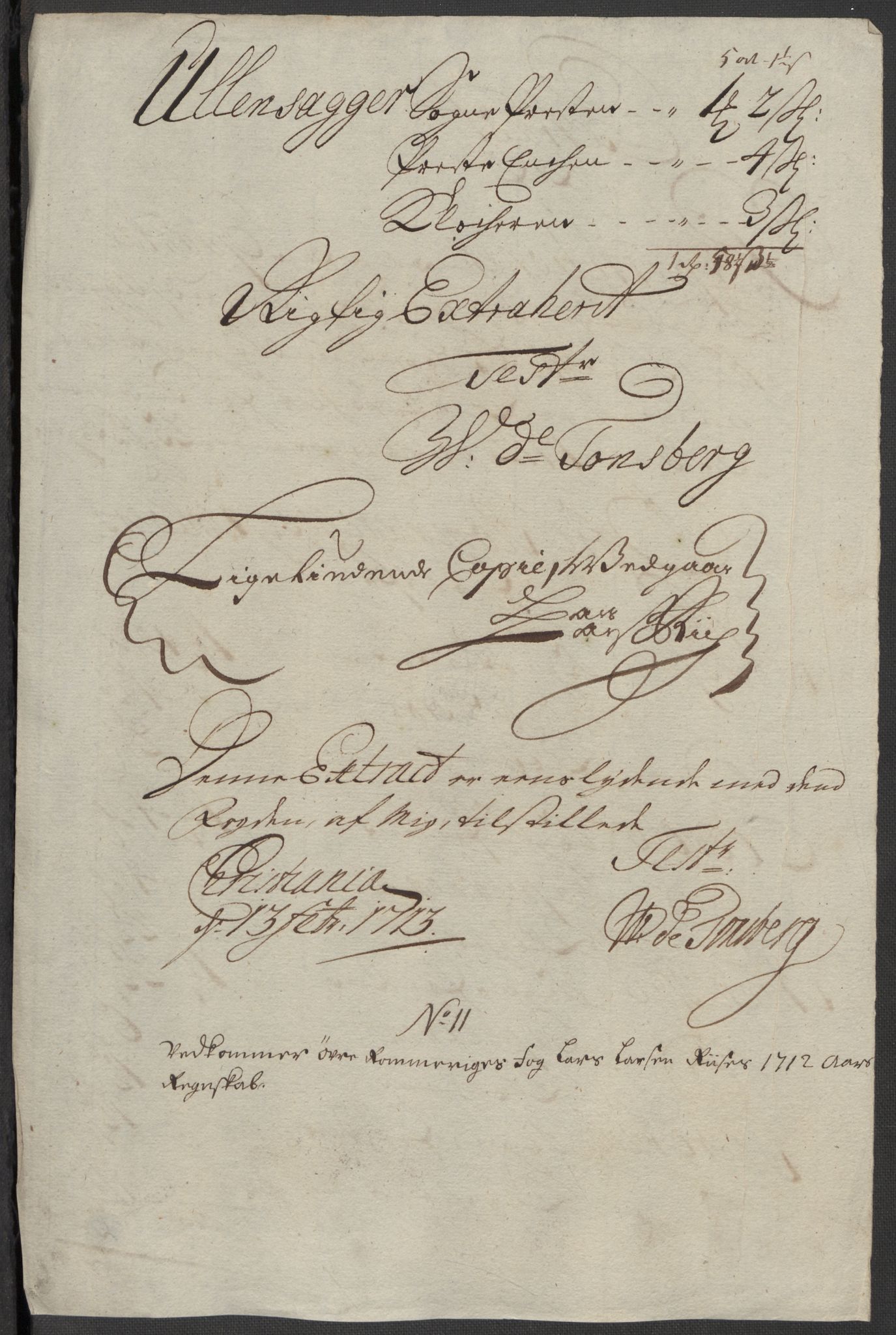 Rentekammeret inntil 1814, Reviderte regnskaper, Fogderegnskap, AV/RA-EA-4092/R12/L0722: Fogderegnskap Øvre Romerike, 1712, p. 192