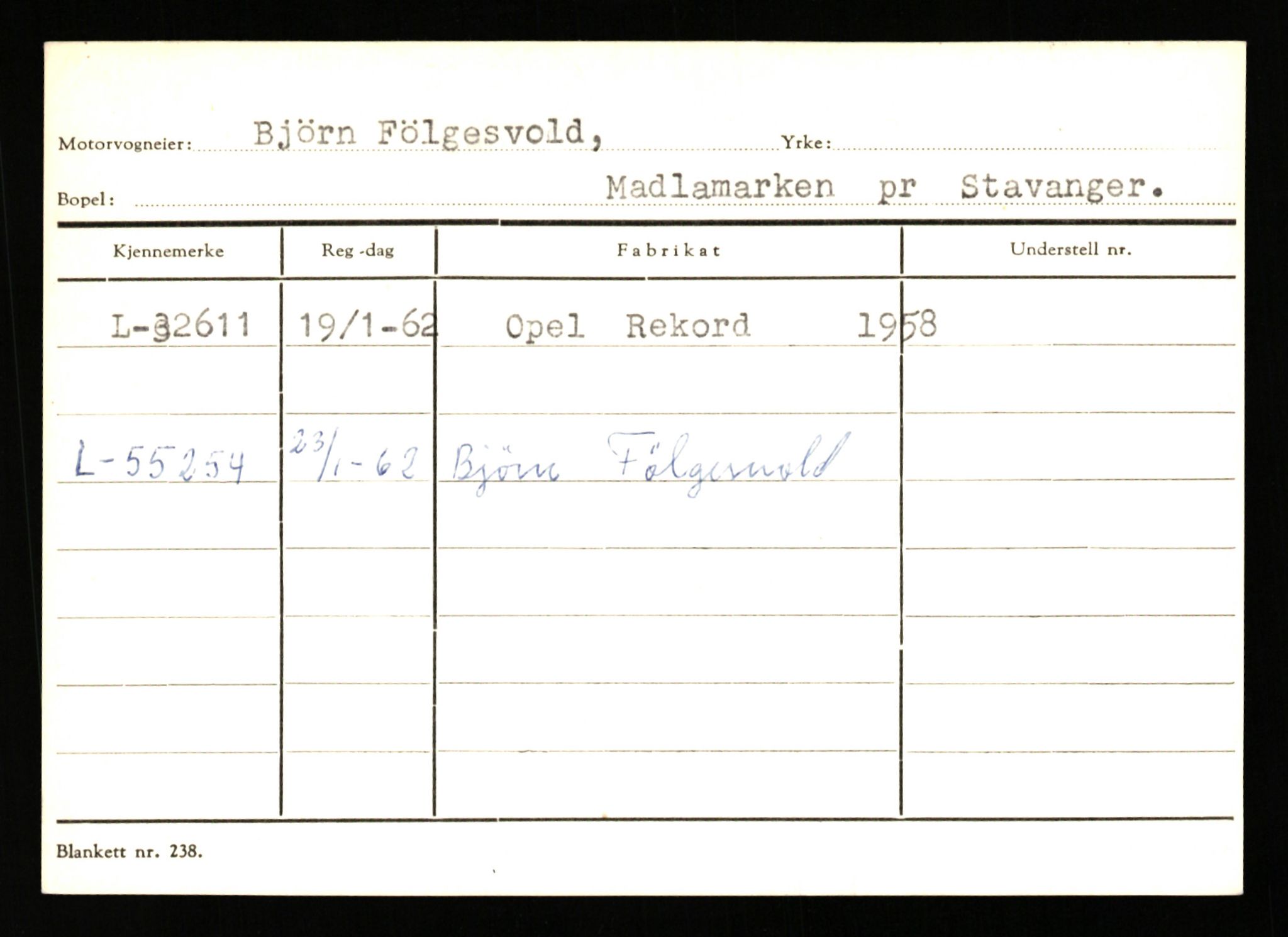 Stavanger trafikkstasjon, AV/SAST-A-101942/0/G/L0005: Registreringsnummer: 23000 - 34245, 1930-1971, p. 2974