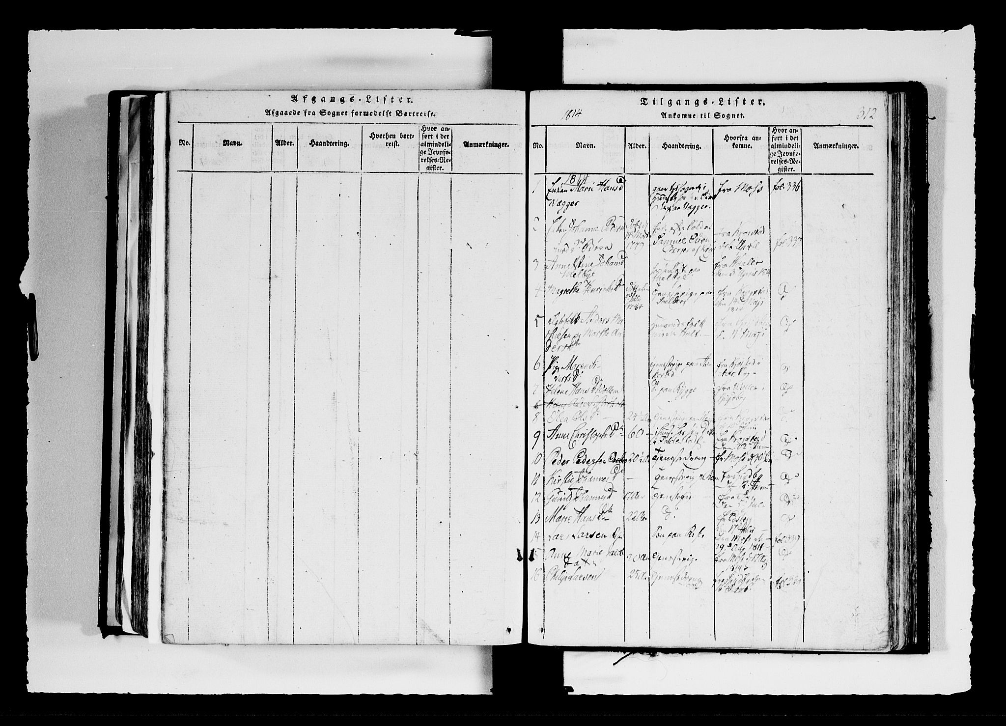 Hobøl prestekontor Kirkebøker, SAO/A-2002/F/Fa/L0002: Parish register (official) no. I 2, 1814-1841, p. 312