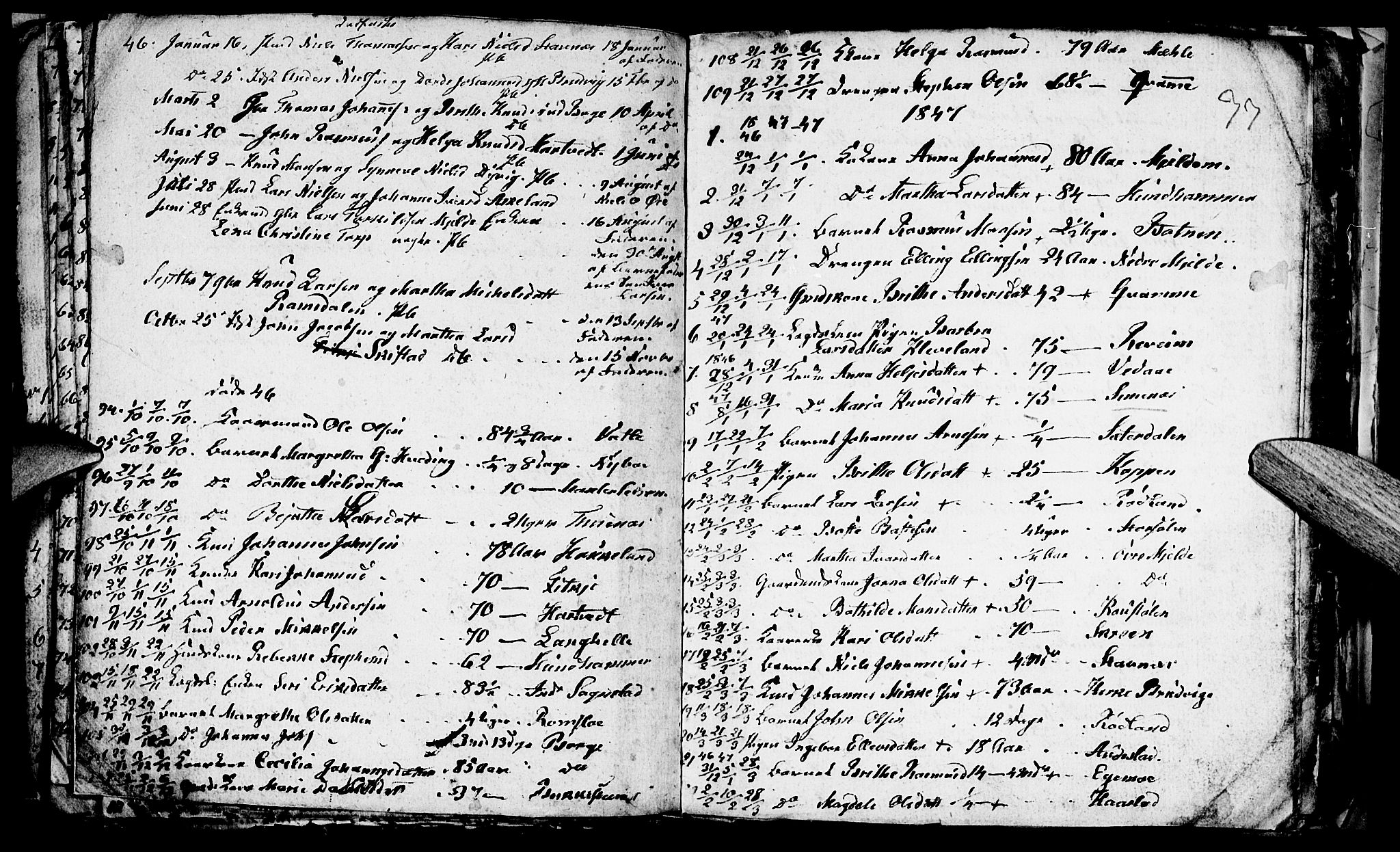 Haus sokneprestembete, SAB/A-75601/H/Hab: Parish register (copy) no. A 1, 1830-1855, p. 78