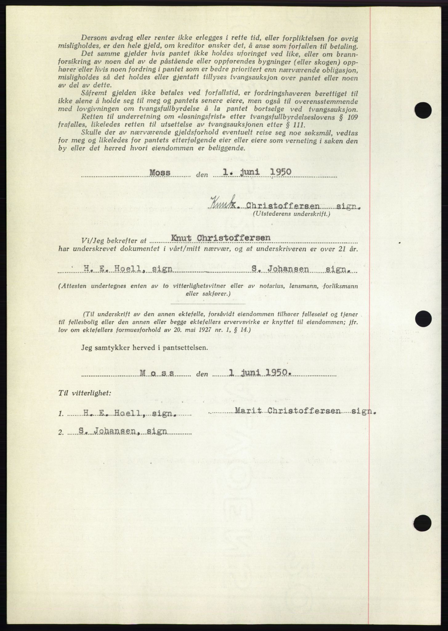 Moss sorenskriveri, AV/SAO-A-10168: Mortgage book no. B24, 1950-1950, Diary no: : 1629/1950