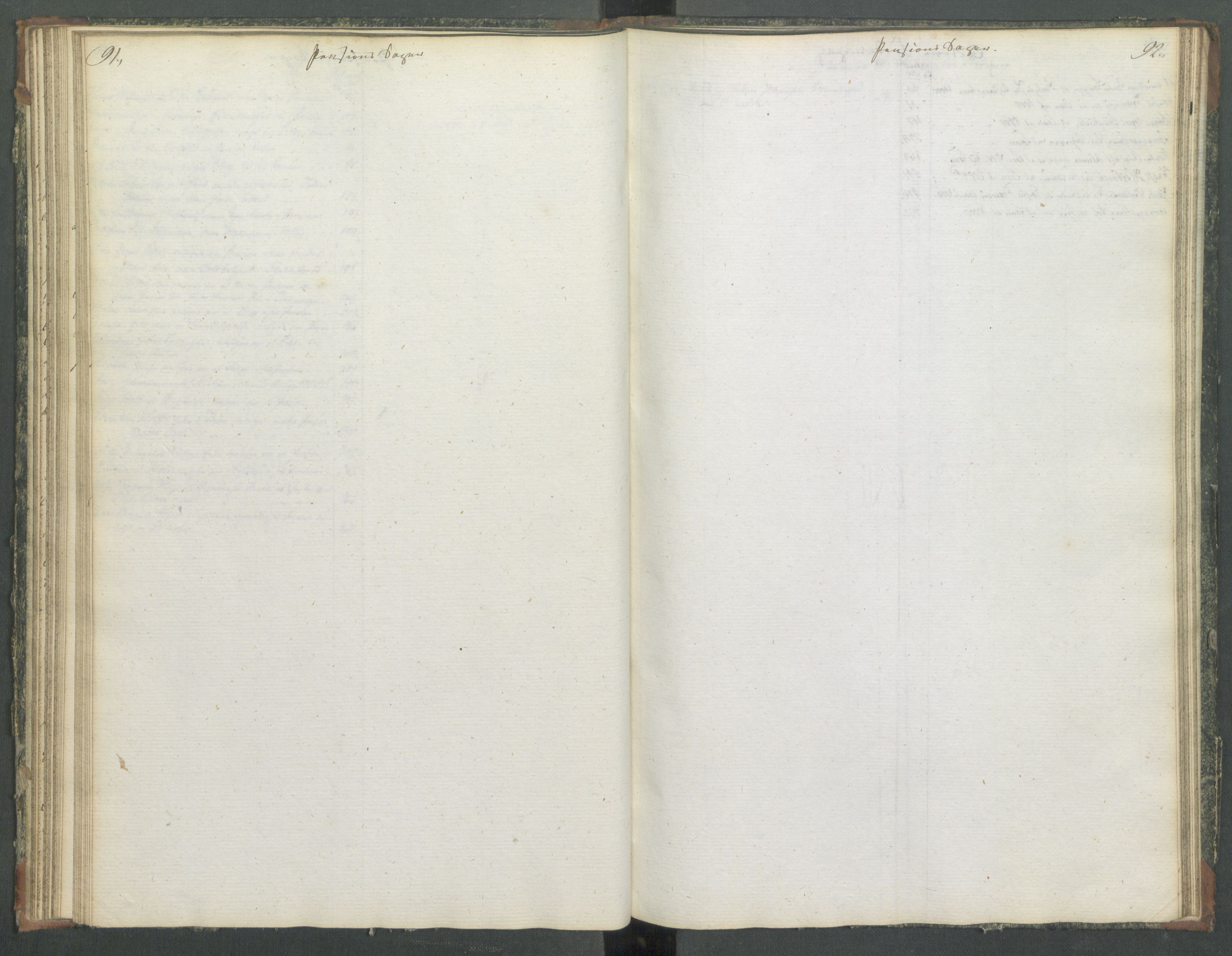 Departementene i 1814, AV/RA-S-3899/Fa/L0014: Bokholderkontoret - Register til journalen, 1814-1815, p. 91-92