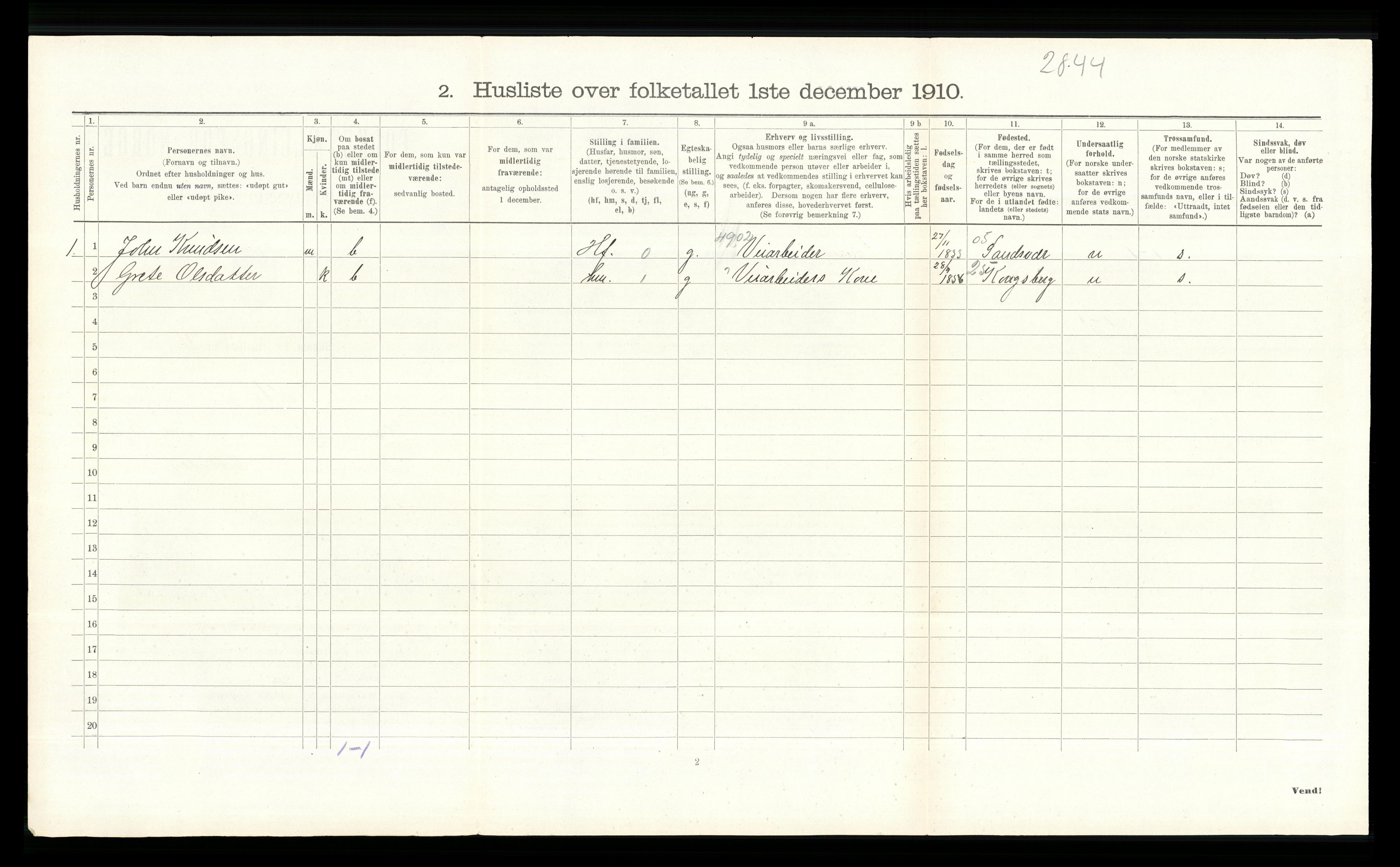 RA, 1910 census for Kolbu, 1910, p. 387