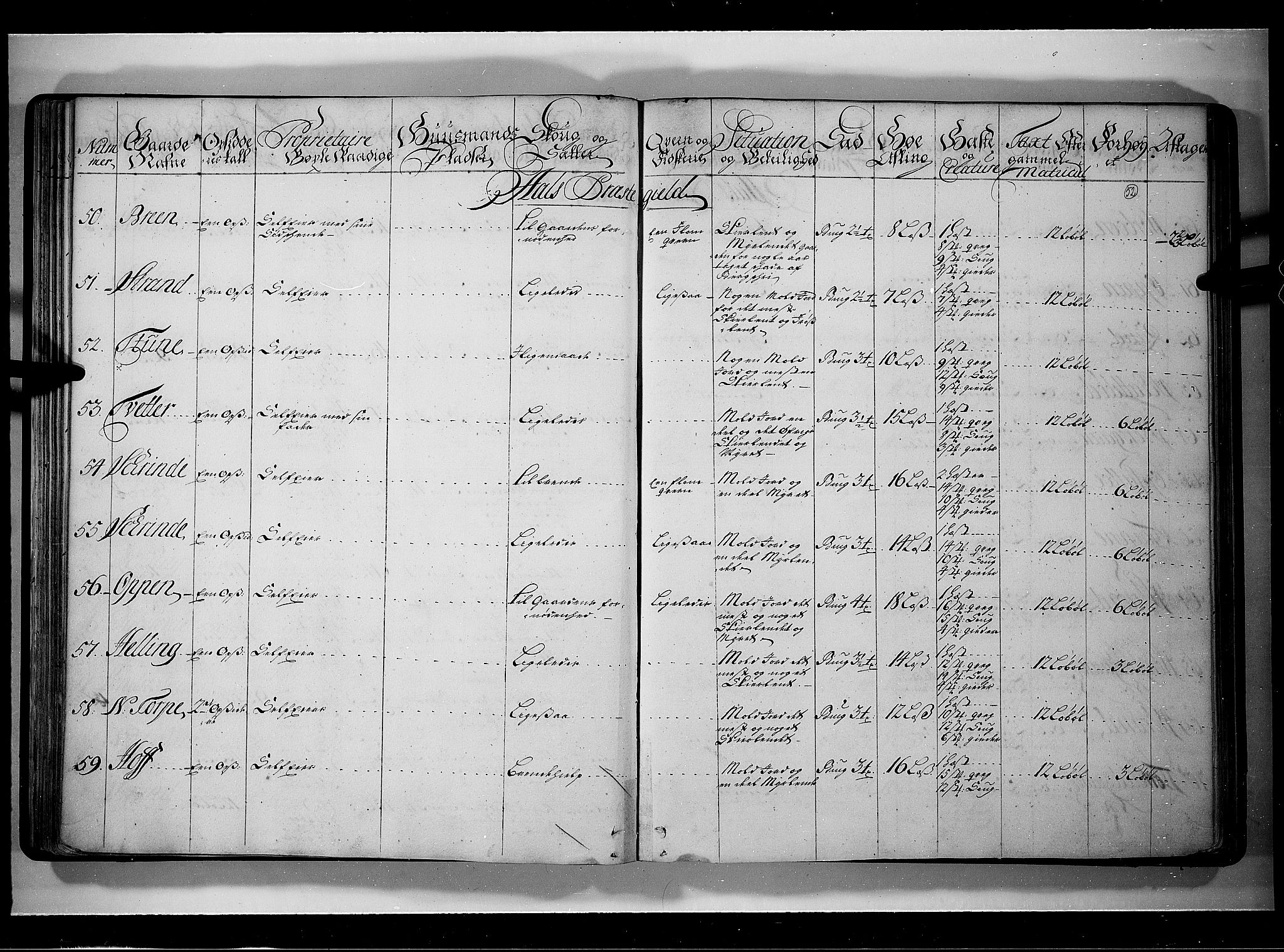 Rentekammeret inntil 1814, Realistisk ordnet avdeling, AV/RA-EA-4070/N/Nb/Nbf/L0109: Ringerike og Hallingdal eksaminasjonsprotokoll, 1723, p. 51b-52a