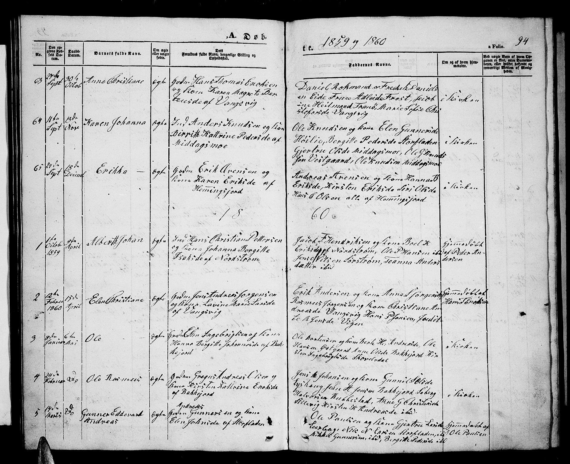 Tranøy sokneprestkontor, SATØ/S-1313/I/Ia/Iab/L0002klokker: Parish register (copy) no. 2, 1847-1860, p. 94