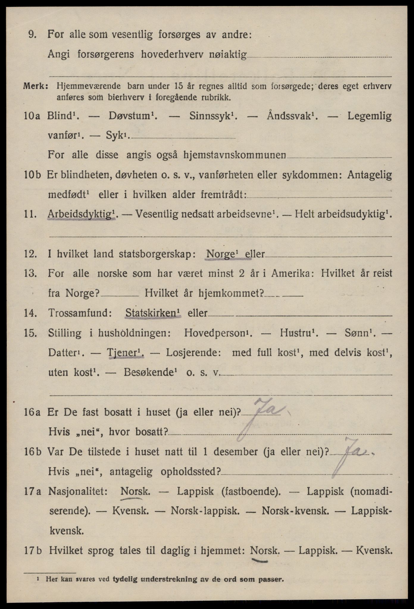 SAT, 1920 census for Meldal, 1920, p. 1810