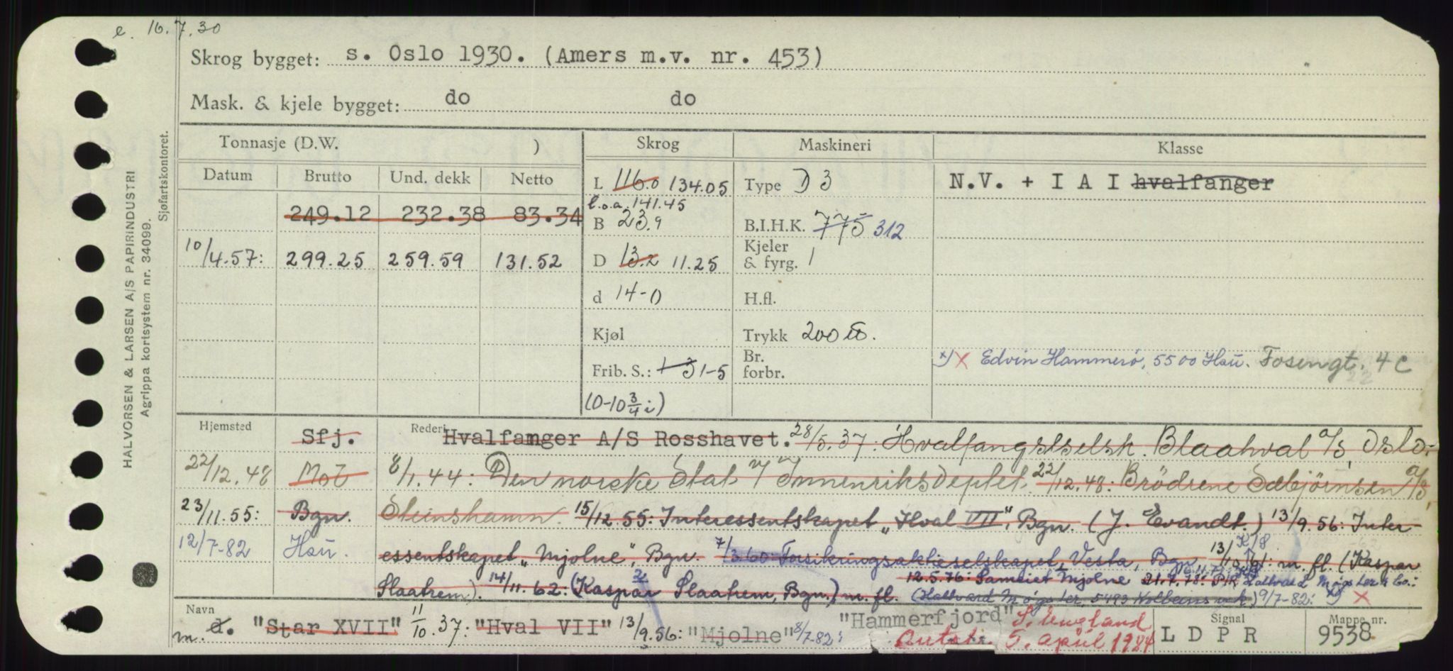 Sjøfartsdirektoratet med forløpere, Skipsmålingen, RA/S-1627/H/Hd/L0014: Fartøy, H-Havl, p. 177