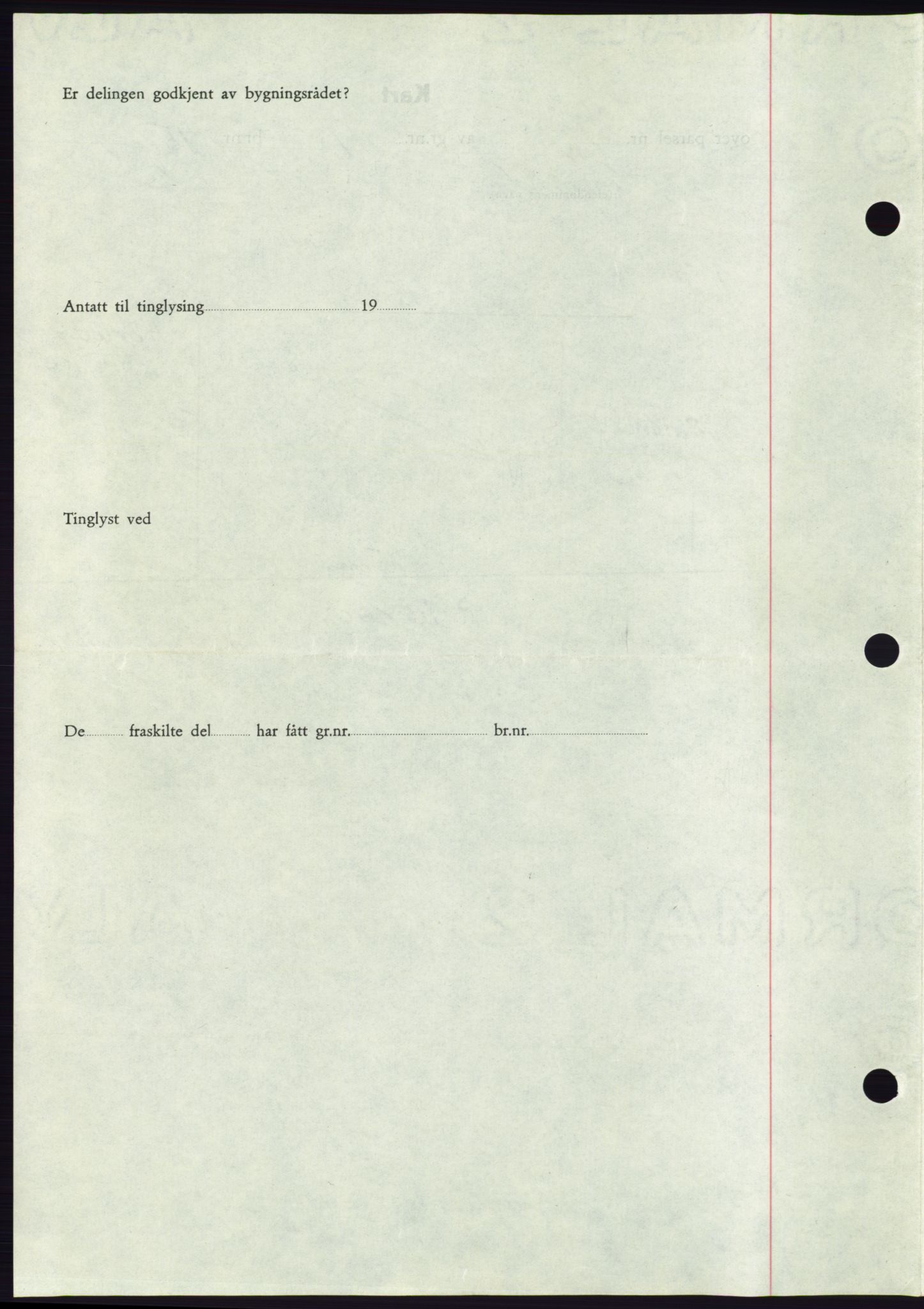 Søre Sunnmøre sorenskriveri, AV/SAT-A-4122/1/2/2C/L0077: Mortgage book no. 3A, 1945-1946, Diary no: : 52/1946