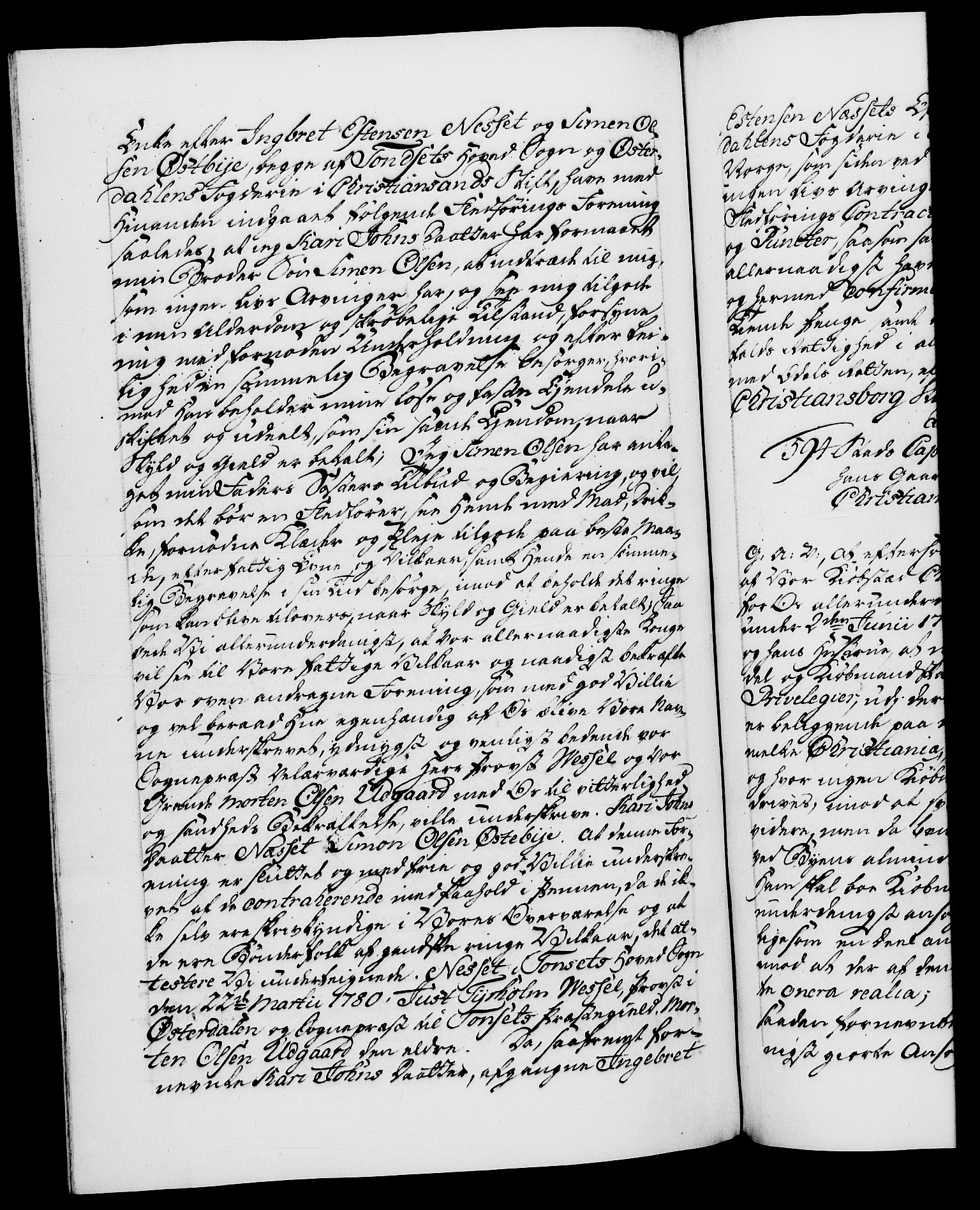 Danske Kanselli 1572-1799, AV/RA-EA-3023/F/Fc/Fca/Fcaa/L0048: Norske registre, 1779-1781, p. 436b