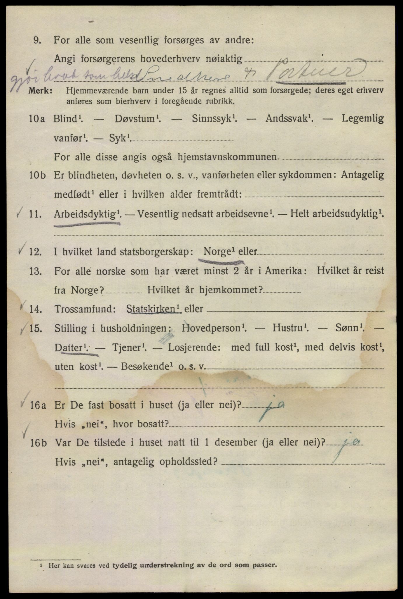 SAO, 1920 census for Kristiania, 1920, p. 221610