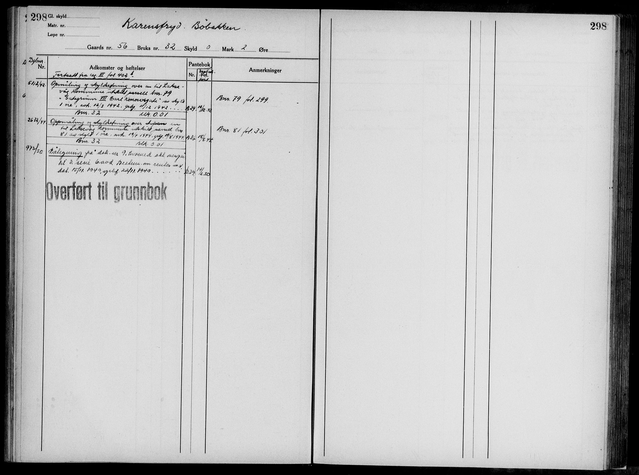 Midhordland sorenskriveri, AV/SAB-A-3001/1/G/Ga/Gab/L0117: Mortgage register no. II.A.b.117, p. 298