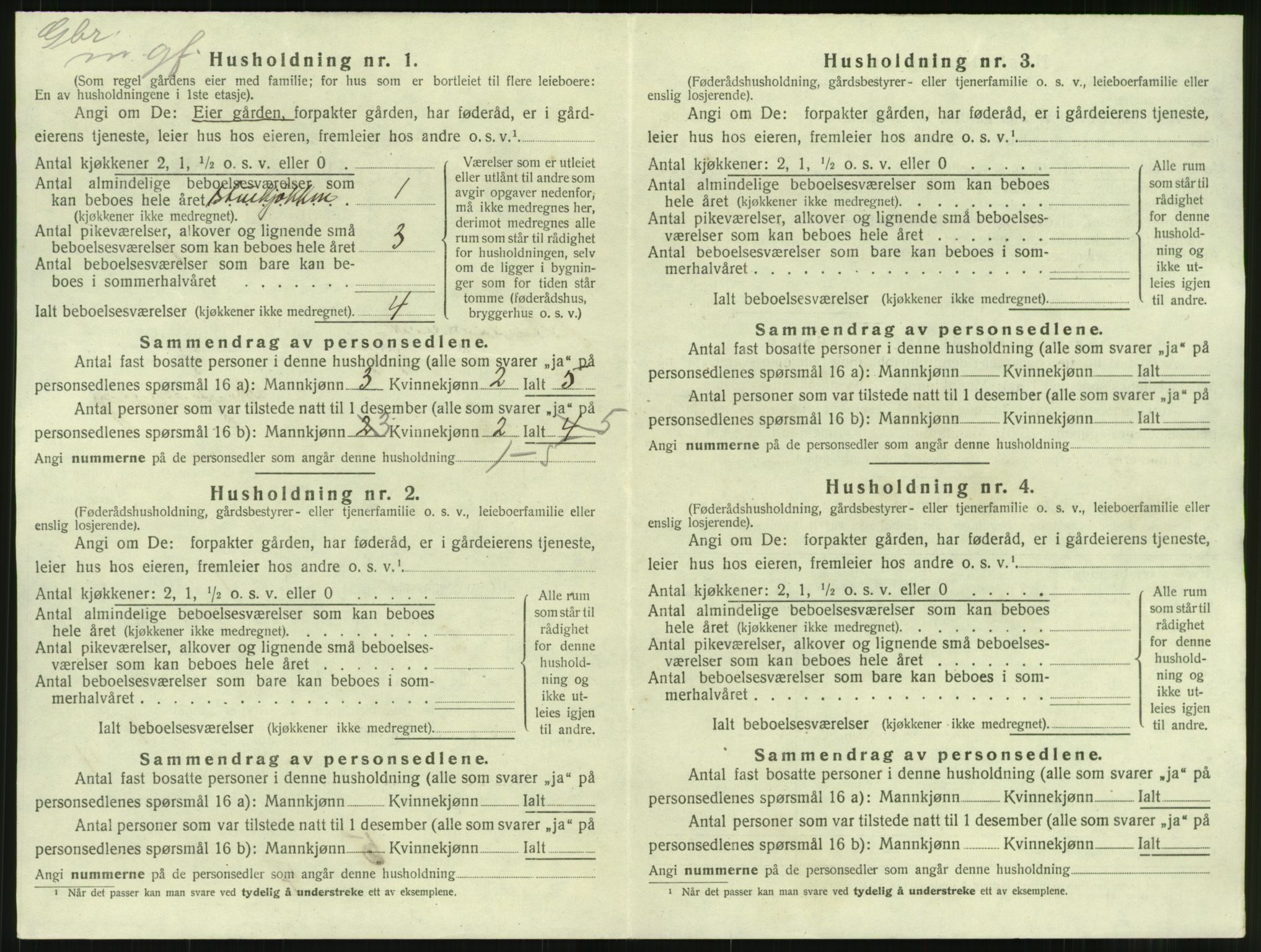 SAT, 1920 census for Stangvik, 1920, p. 37