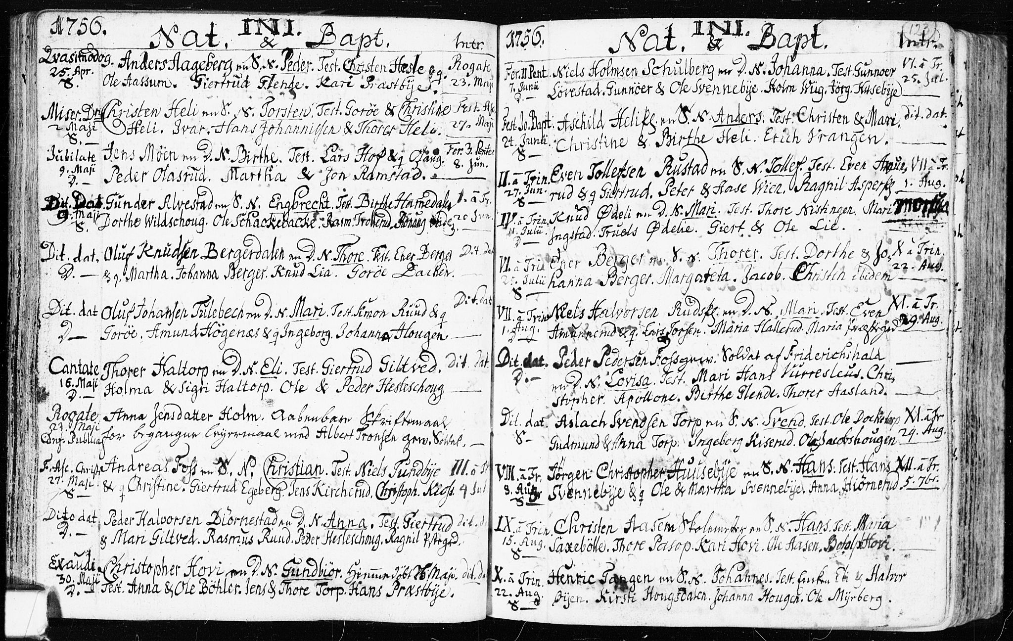 Spydeberg prestekontor Kirkebøker, AV/SAO-A-10924/F/Fa/L0002: Parish register (official) no. I 2, 1739-1780, p. 123