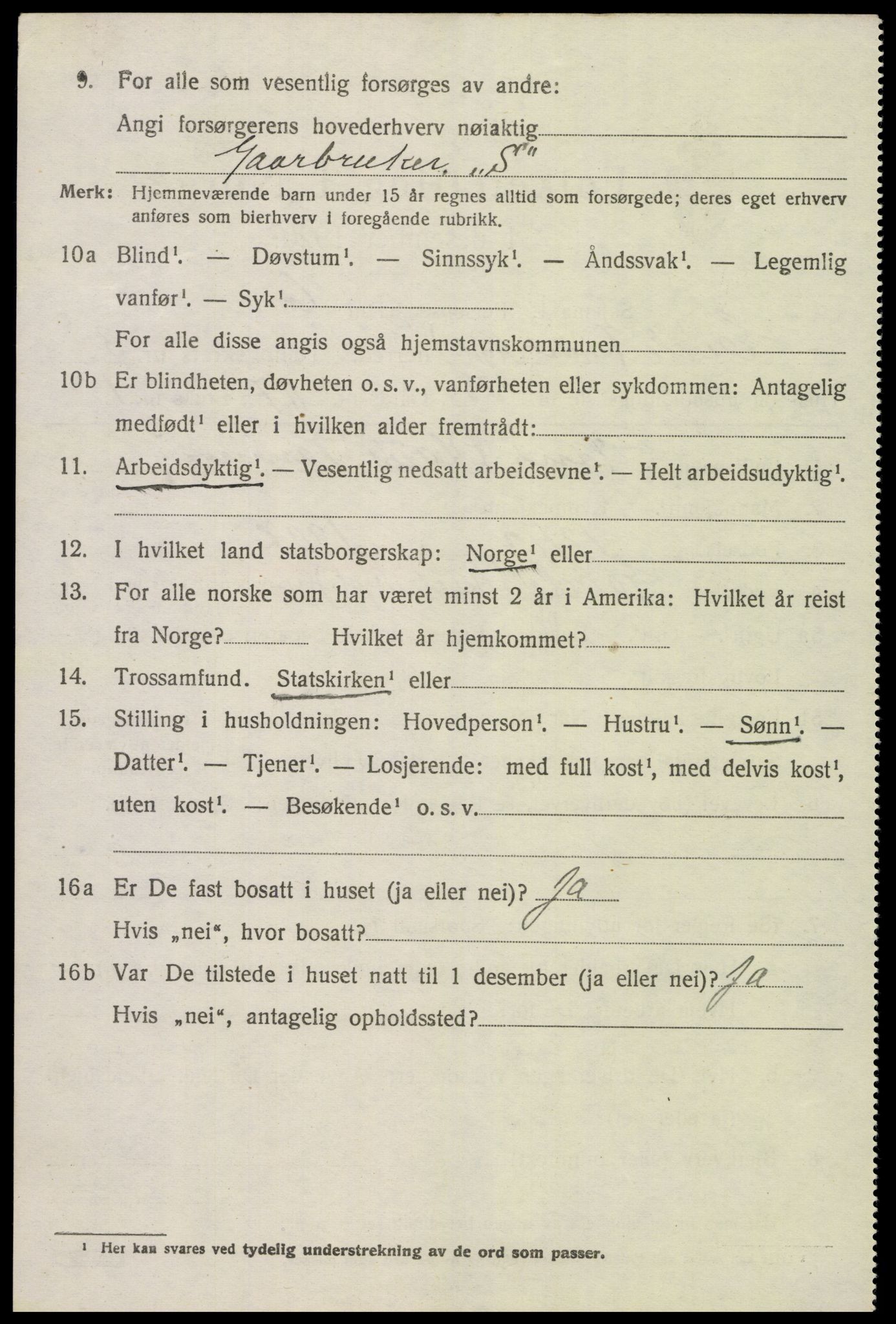 SAK, 1920 census for Eide, 1920, p. 1147