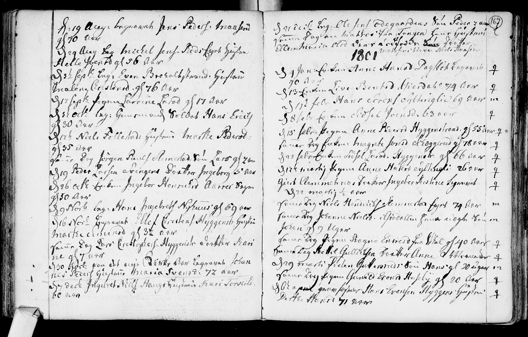 Røyken kirkebøker, SAKO/A-241/F/Fa/L0003: Parish register (official) no. 3, 1782-1813, p. 167