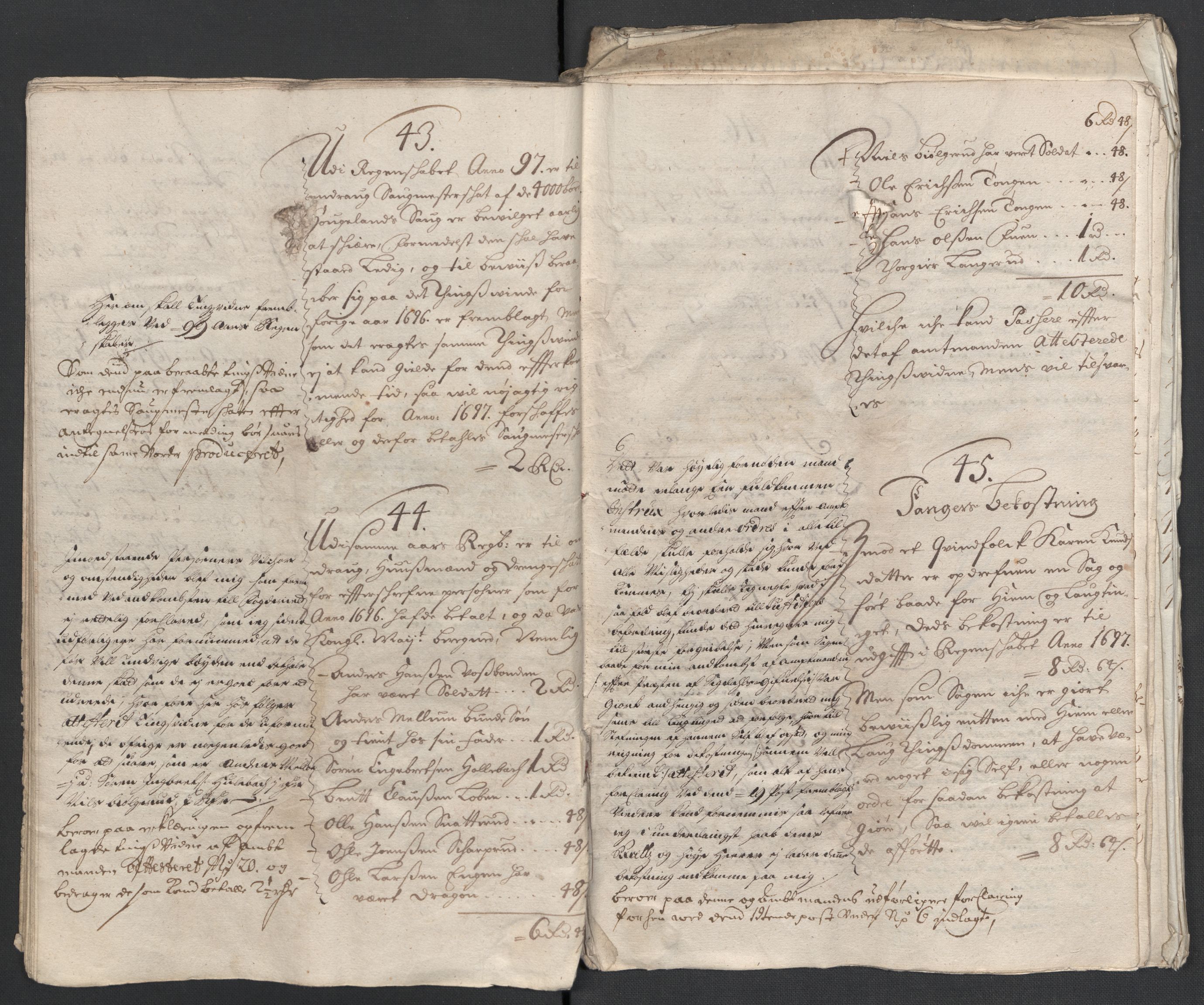 Rentekammeret inntil 1814, Reviderte regnskaper, Fogderegnskap, AV/RA-EA-4092/R22/L1454: Fogderegnskap Ringerike, Hallingdal og Buskerud, 1697, p. 369