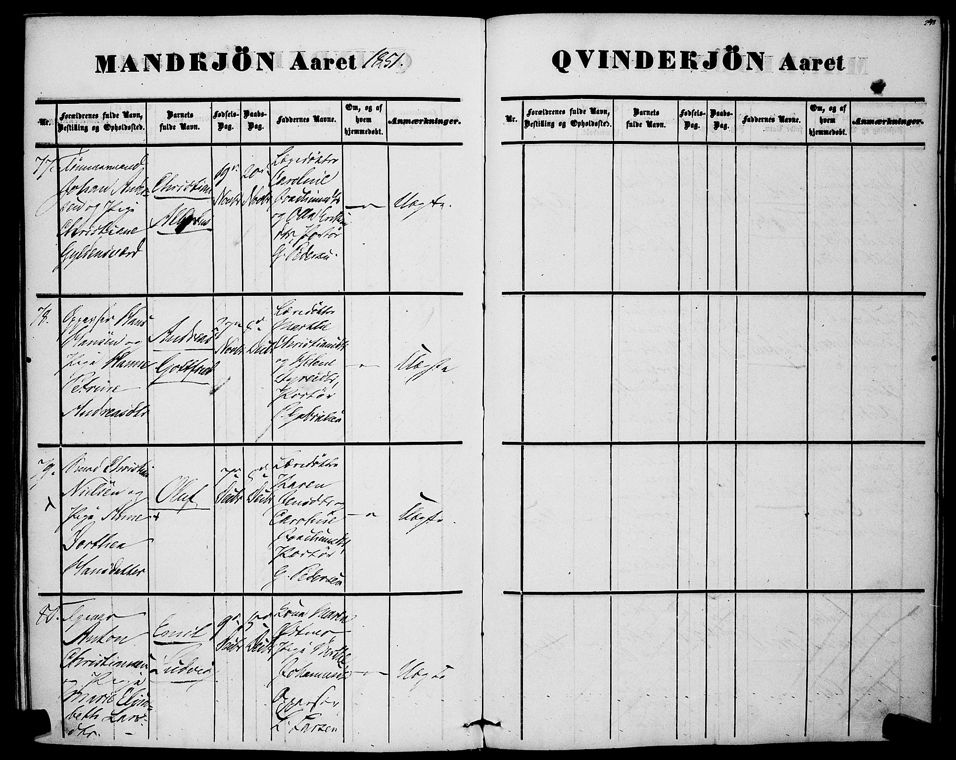 Rikshospitalet prestekontor Kirkebøker, AV/SAO-A-10309b/F/L0003: Parish register (official) no. 3, 1841-1853, p. 248