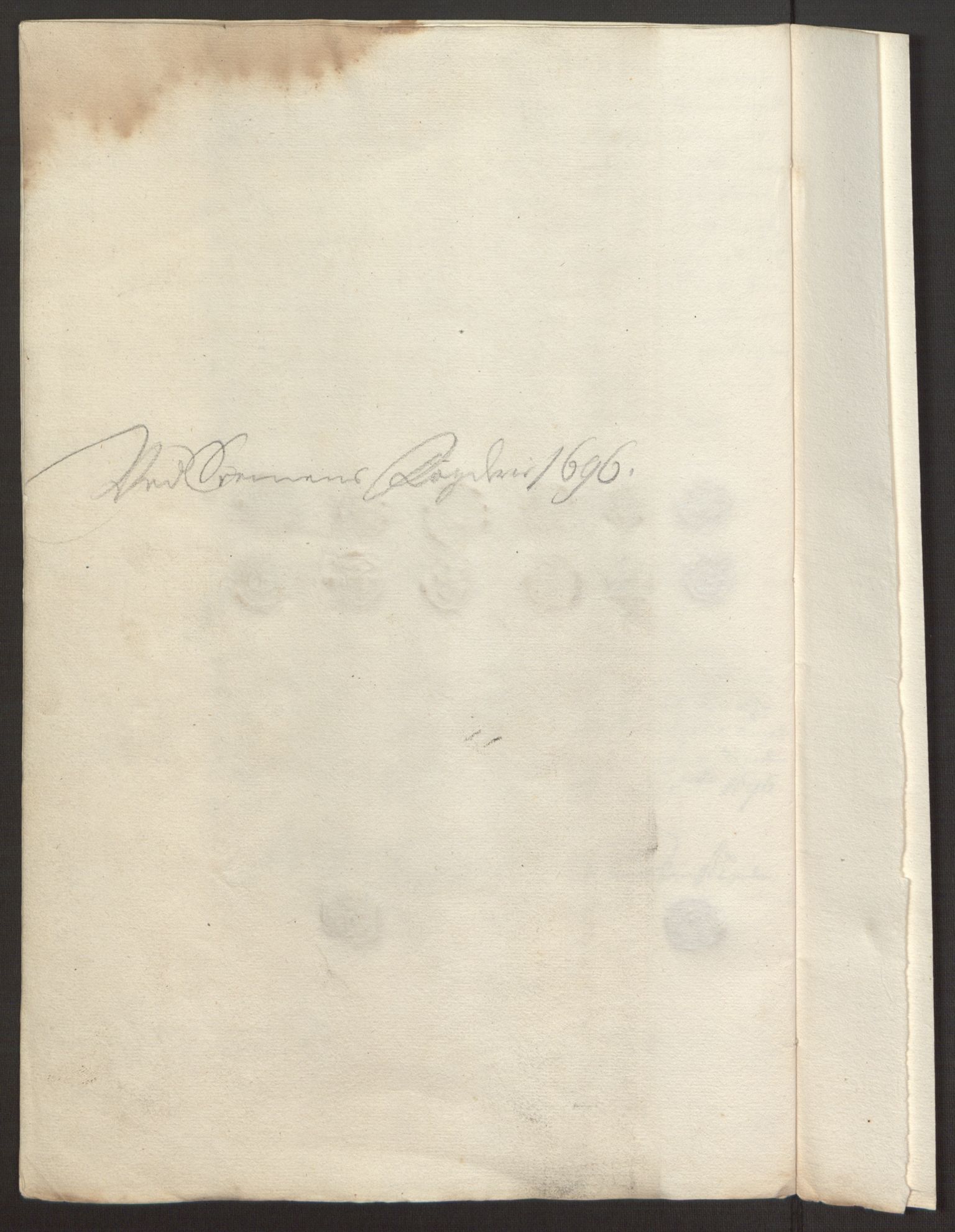 Rentekammeret inntil 1814, Reviderte regnskaper, Fogderegnskap, RA/EA-4092/R68/L4753: Fogderegnskap Senja og Troms, 1694-1696, p. 272