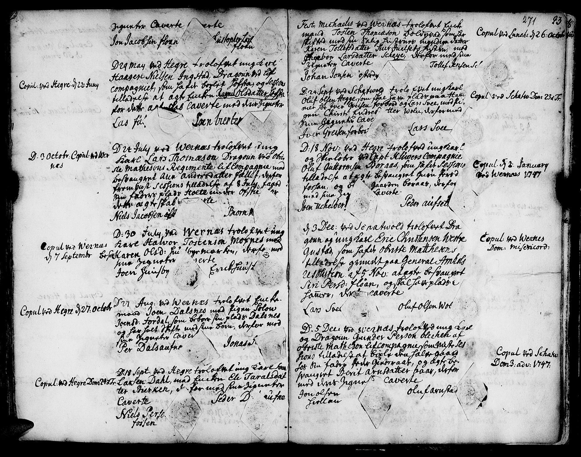 Ministerialprotokoller, klokkerbøker og fødselsregistre - Nord-Trøndelag, SAT/A-1458/709/L0056: Parish register (official) no. 709A04, 1740-1756, p. 271