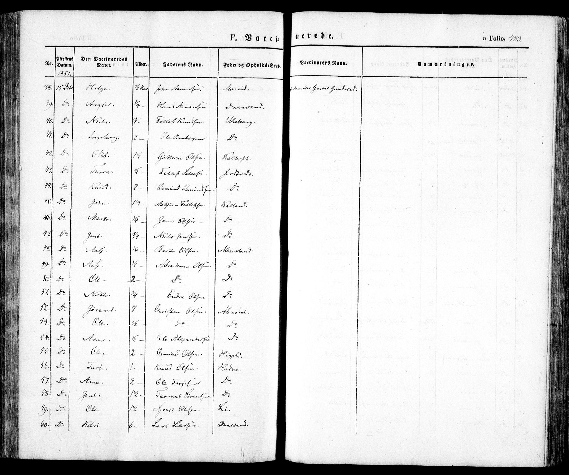 Evje sokneprestkontor, AV/SAK-1111-0008/F/Fa/Faa/L0005: Parish register (official) no. A 5, 1843-1865, p. 483