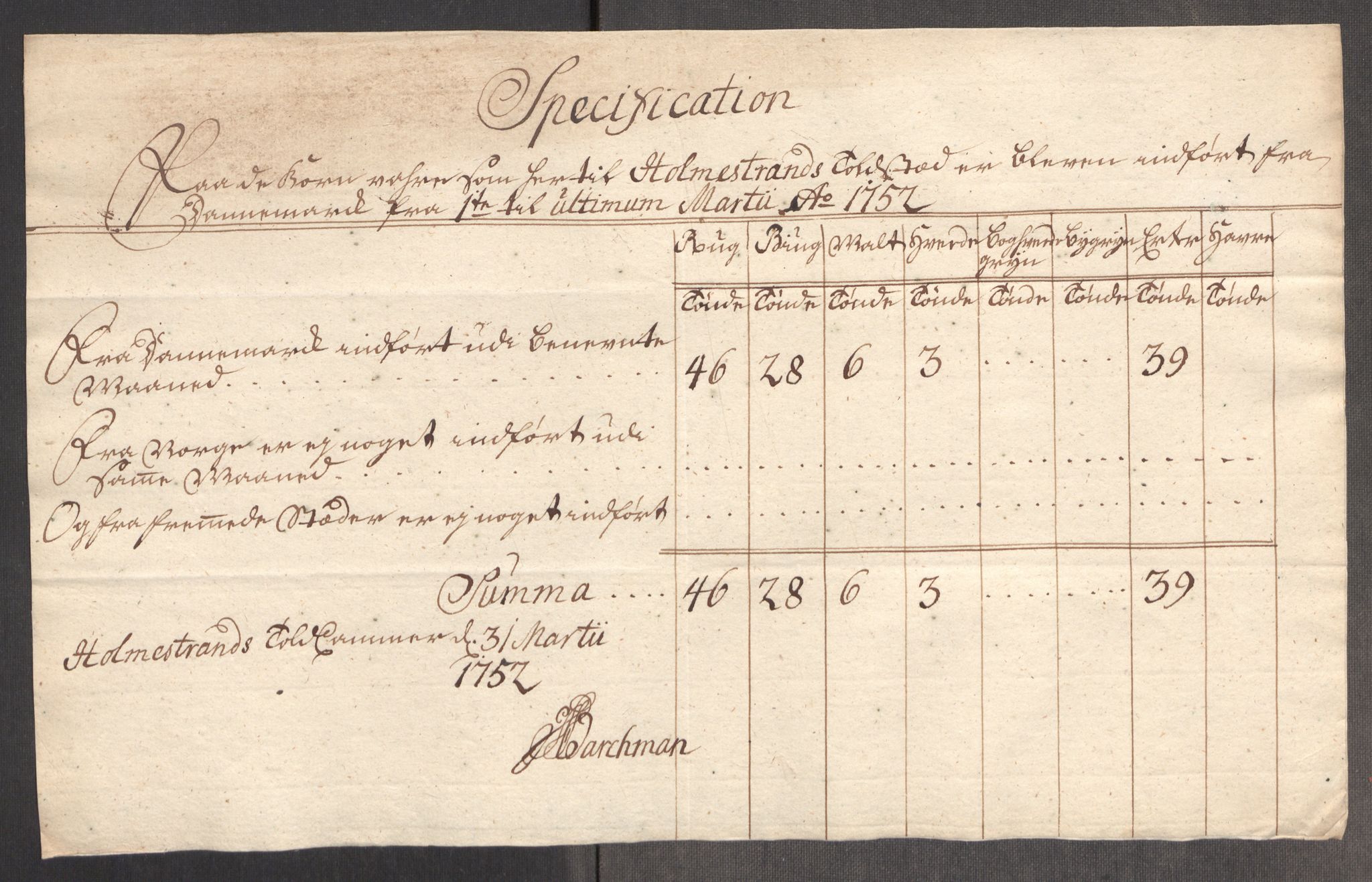 Rentekammeret inntil 1814, Realistisk ordnet avdeling, AV/RA-EA-4070/Oe/L0004: [Ø1]: Priskuranter, 1749-1752, p. 869