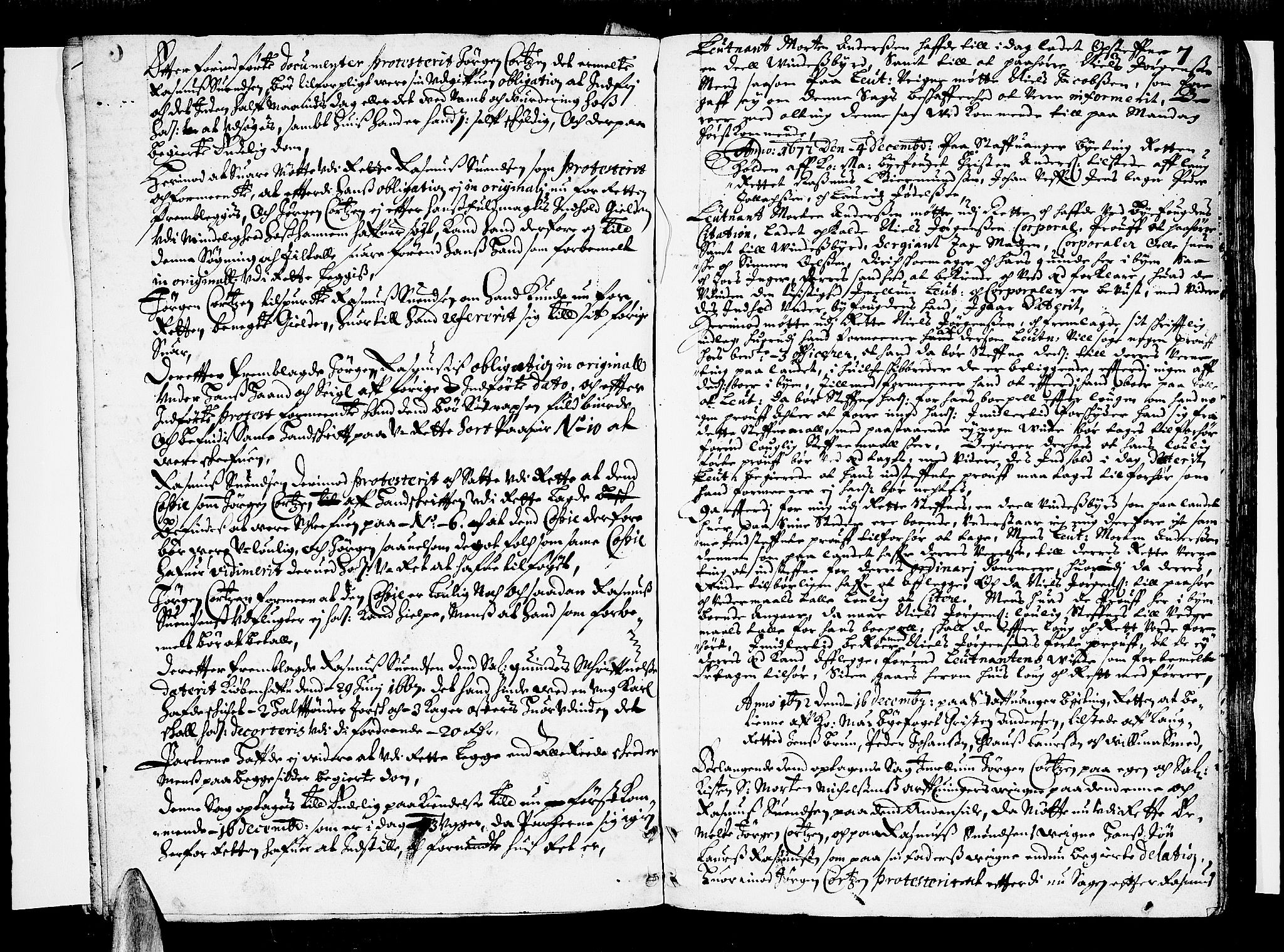 Stavanger byfogd, AV/SAST-A-101408/001/3/30/30BA/L0023: Bytingprotkoll, 1672-1680, p. 6b-7a