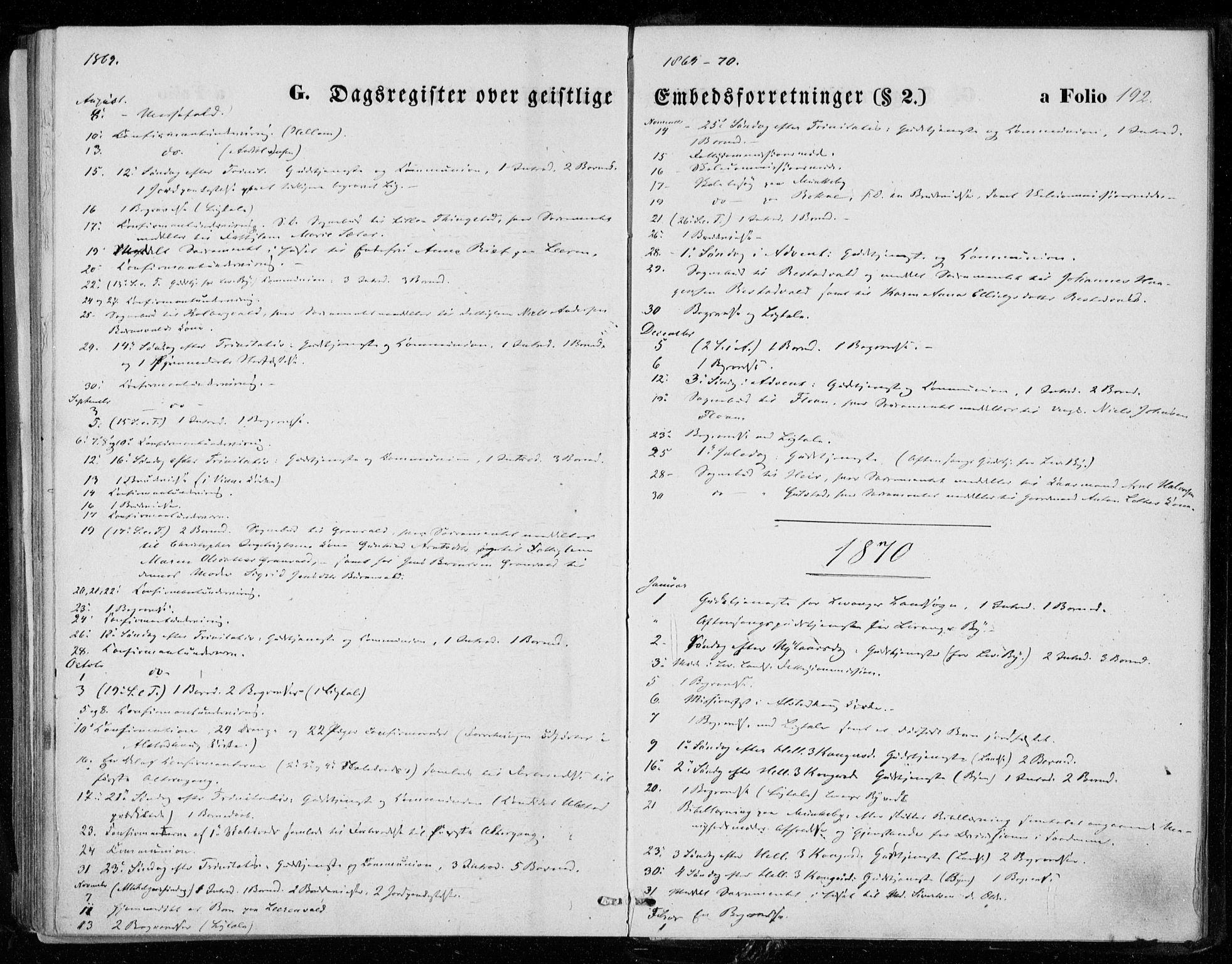 Ministerialprotokoller, klokkerbøker og fødselsregistre - Nord-Trøndelag, SAT/A-1458/721/L0206: Parish register (official) no. 721A01, 1864-1874, p. 192