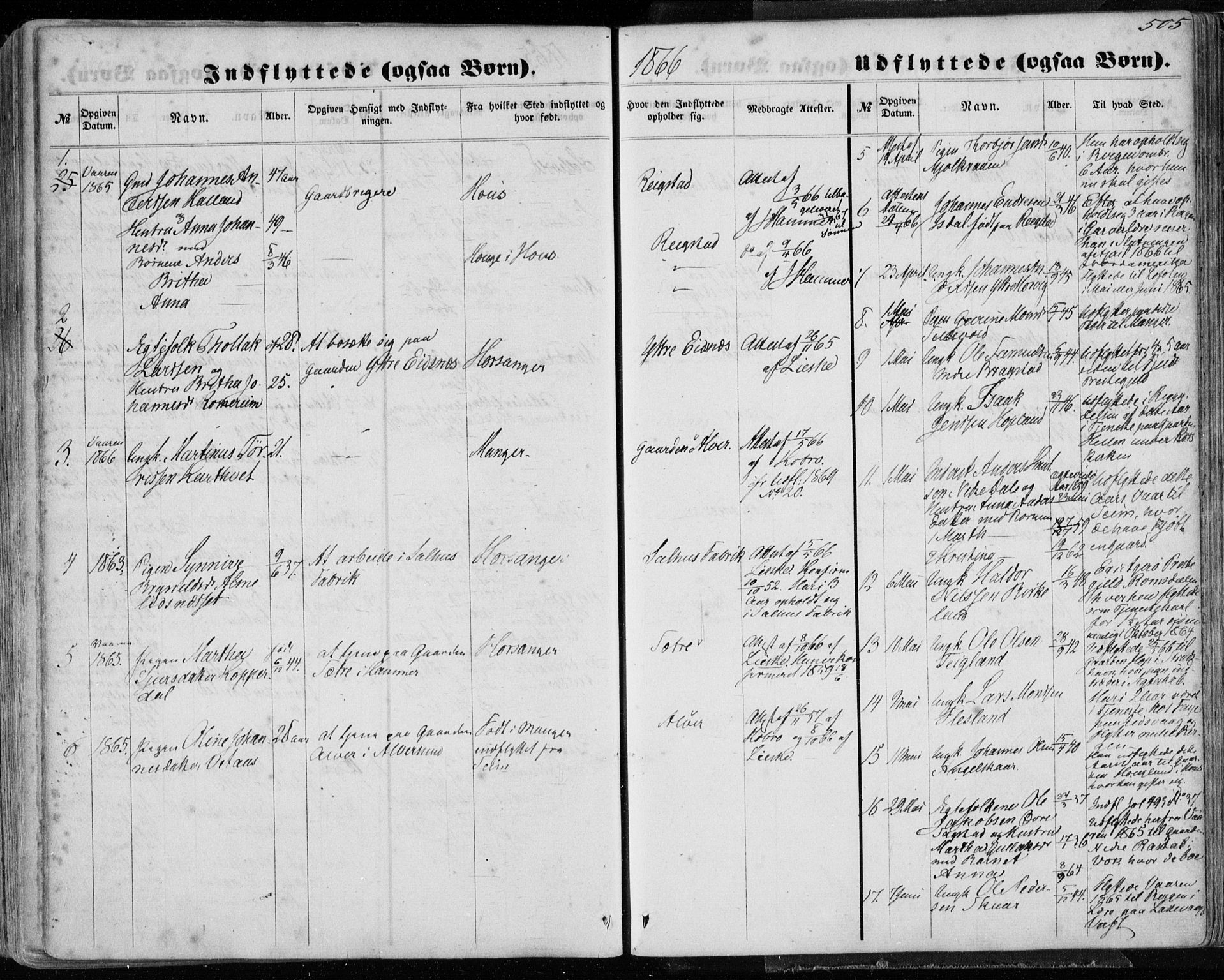 Hamre sokneprestembete, SAB/A-75501/H/Ha/Haa/Haaa/L0014: Parish register (official) no. A 14, 1858-1872, p. 505