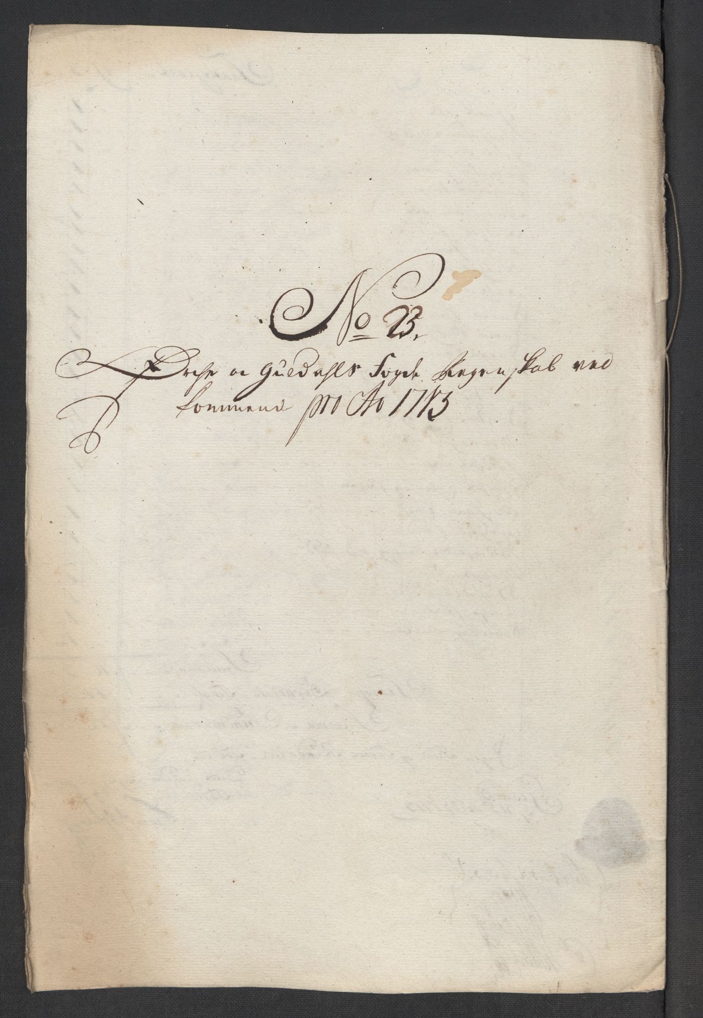 Rentekammeret inntil 1814, Reviderte regnskaper, Fogderegnskap, AV/RA-EA-4092/R60/L3964: Fogderegnskap Orkdal og Gauldal, 1713, p. 224