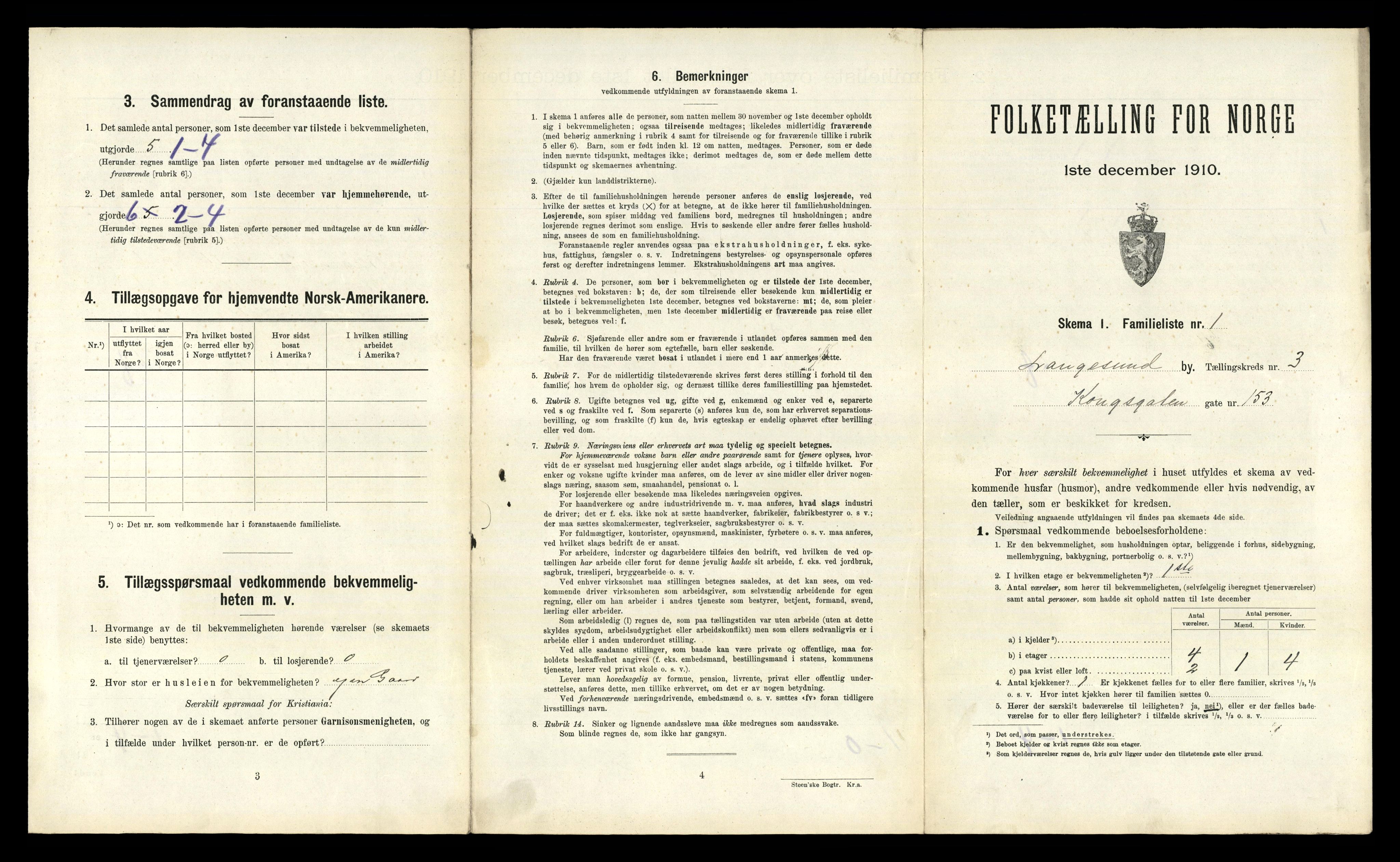 RA, 1910 census for Langesund, 1910, p. 963