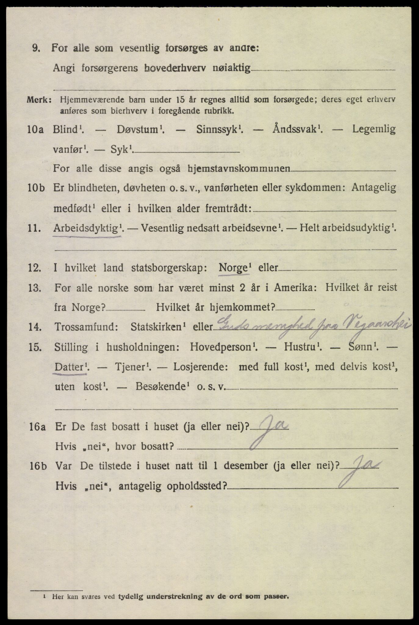 SAK, 1920 census for Søndeled, 1920, p. 5284