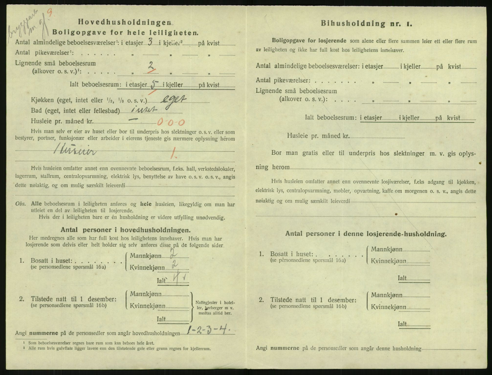 SAK, 1920 census for Flekkefjord, 1920, p. 829