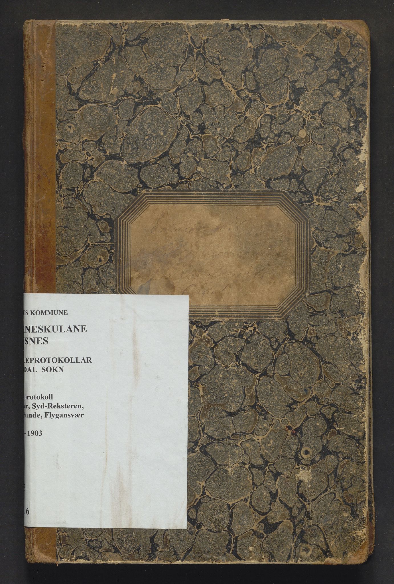 Tysnes kommune. Barneskulane, IKAH/1223-231/F/Fa/Fac/L0006: Skuleprotokoll for Ersvær, Syd-Reksteren, Åse, Sunde og Flygansvær krinsar, 1891-1903