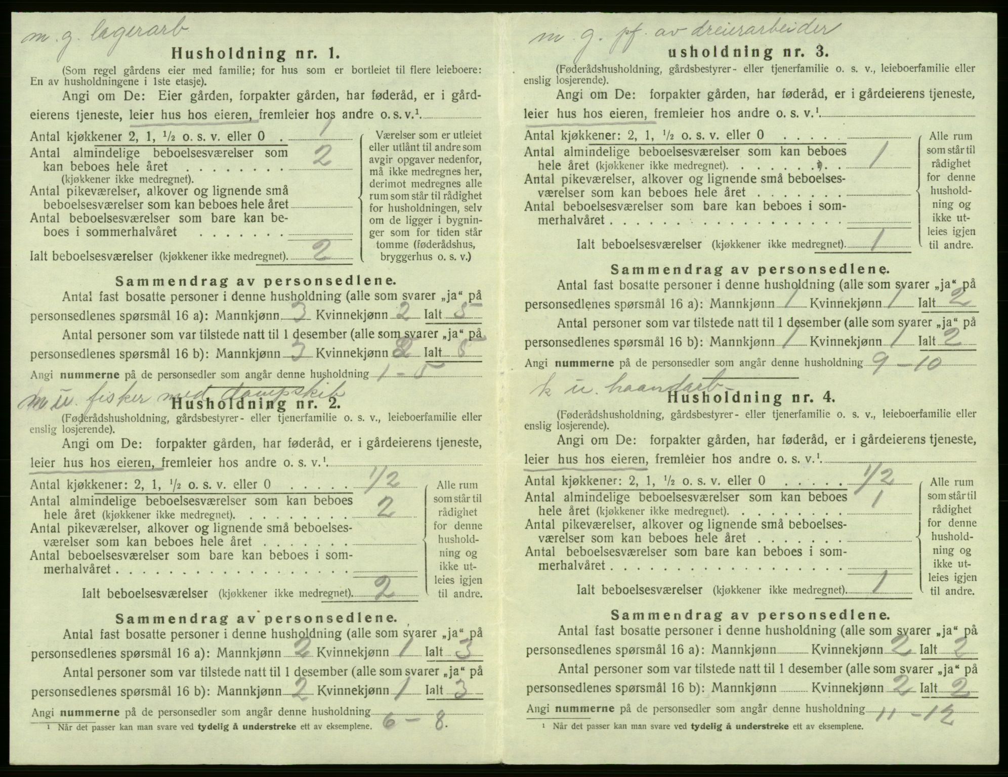 SAB, 1920 census for Fana, 1920, p. 280