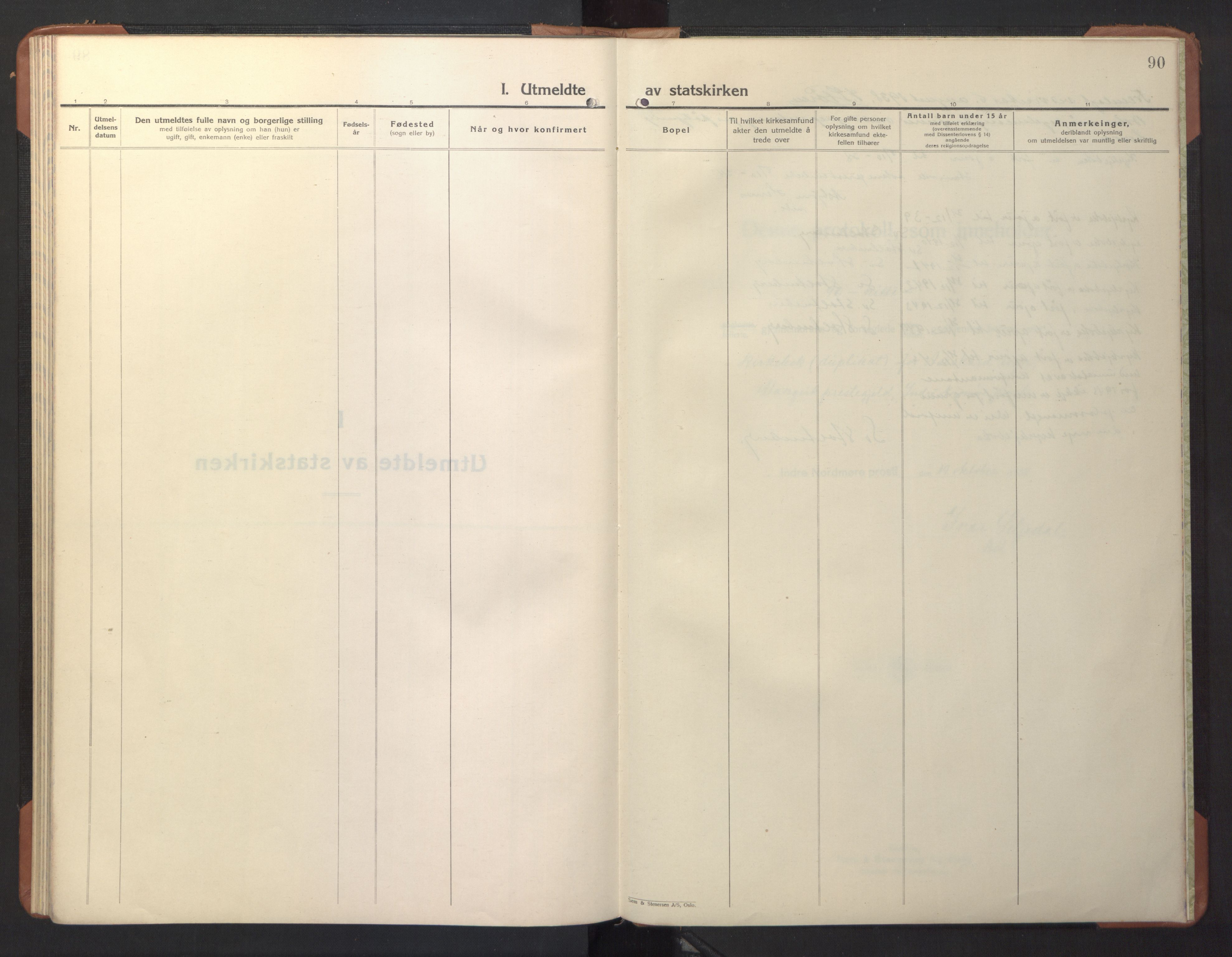 Ministerialprotokoller, klokkerbøker og fødselsregistre - Møre og Romsdal, AV/SAT-A-1454/594/L1038: Parish register (copy) no. 594C01, 1934-1946, p. 90