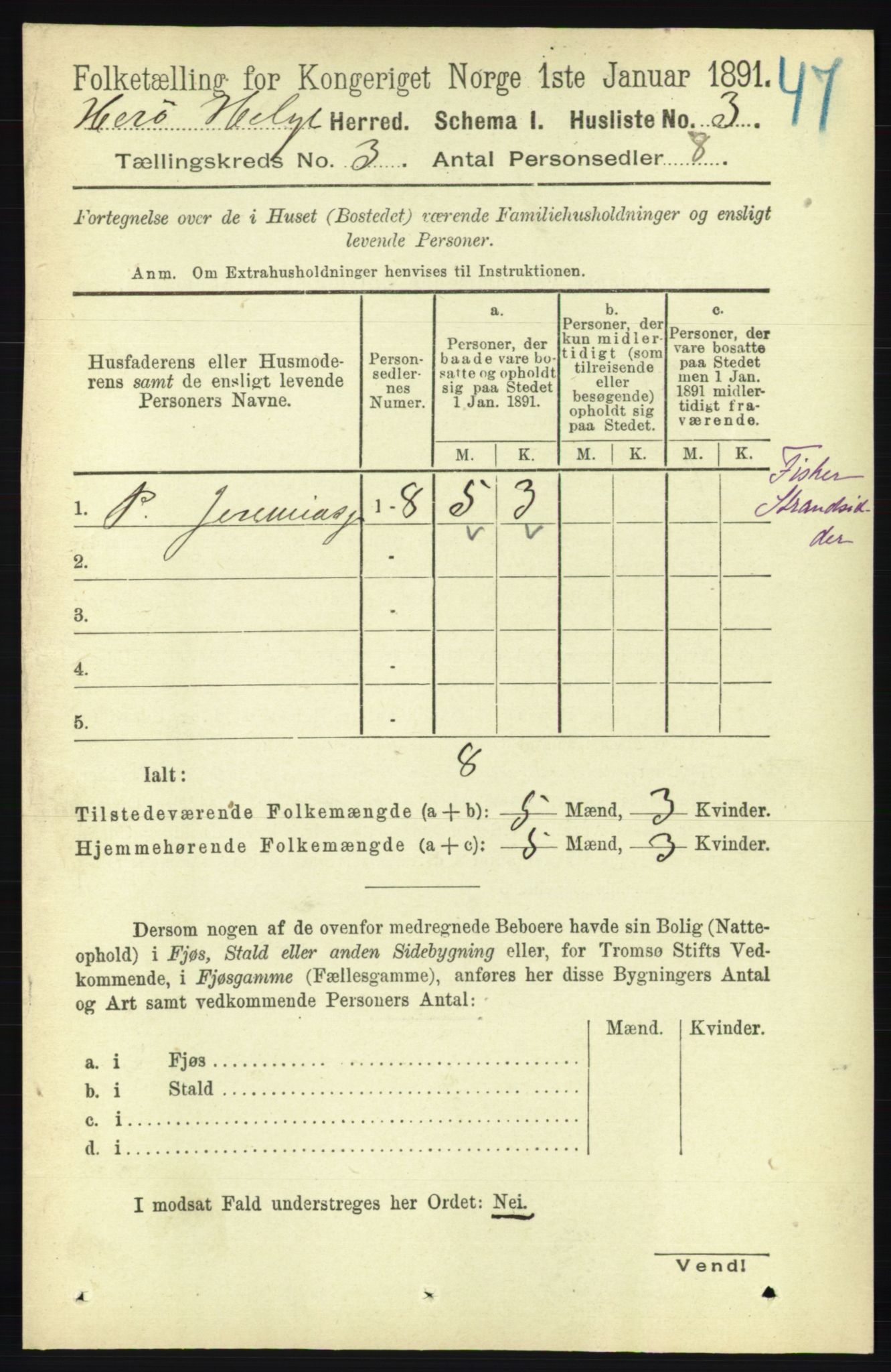 RA, 1891 census for 1818 Herøy, 1891, p. 585