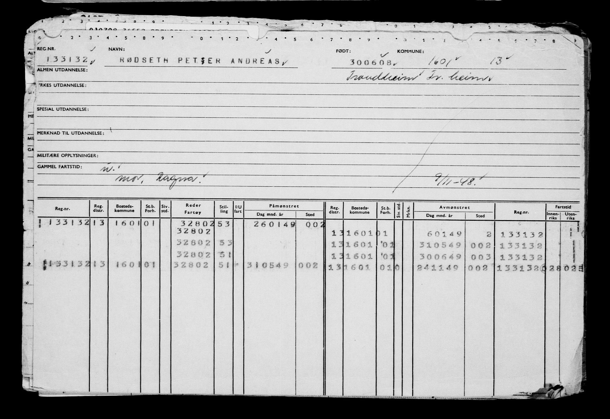 Direktoratet for sjømenn, AV/RA-S-3545/G/Gb/L0077: Hovedkort, 1908, p. 805