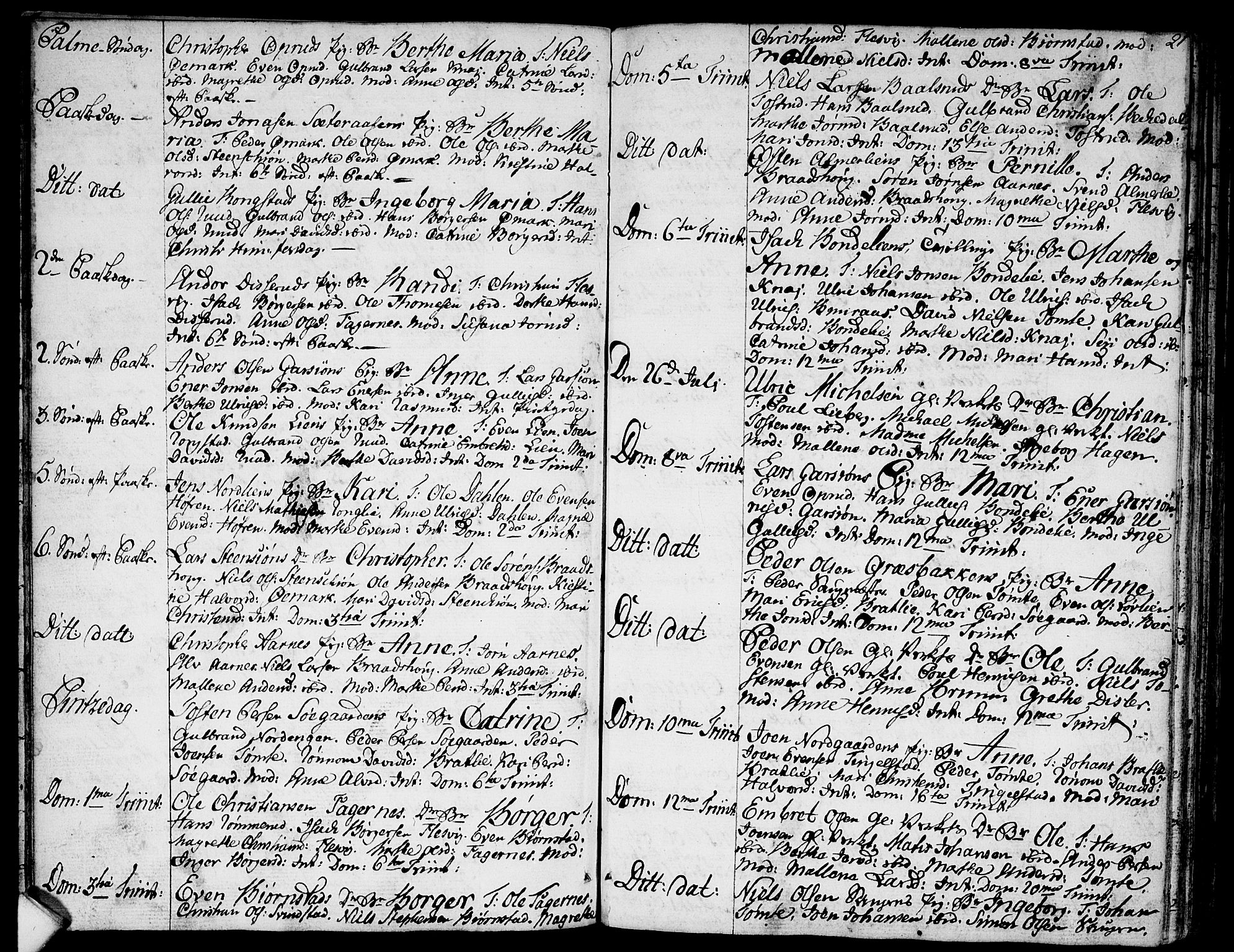 Hurdal prestekontor Kirkebøker, AV/SAO-A-10889/F/Fa/L0001: Parish register (official) no. I 1, 1777-1812, p. 21